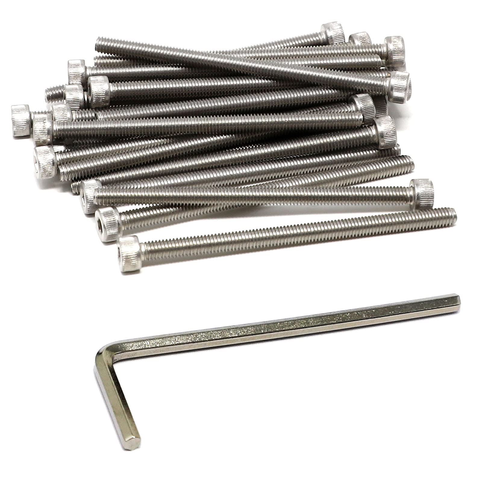 Iexcell 25 Pcs M4 X 65 Stainless Steel 304 Hex Socket Head Cap Screws Bolts Kit