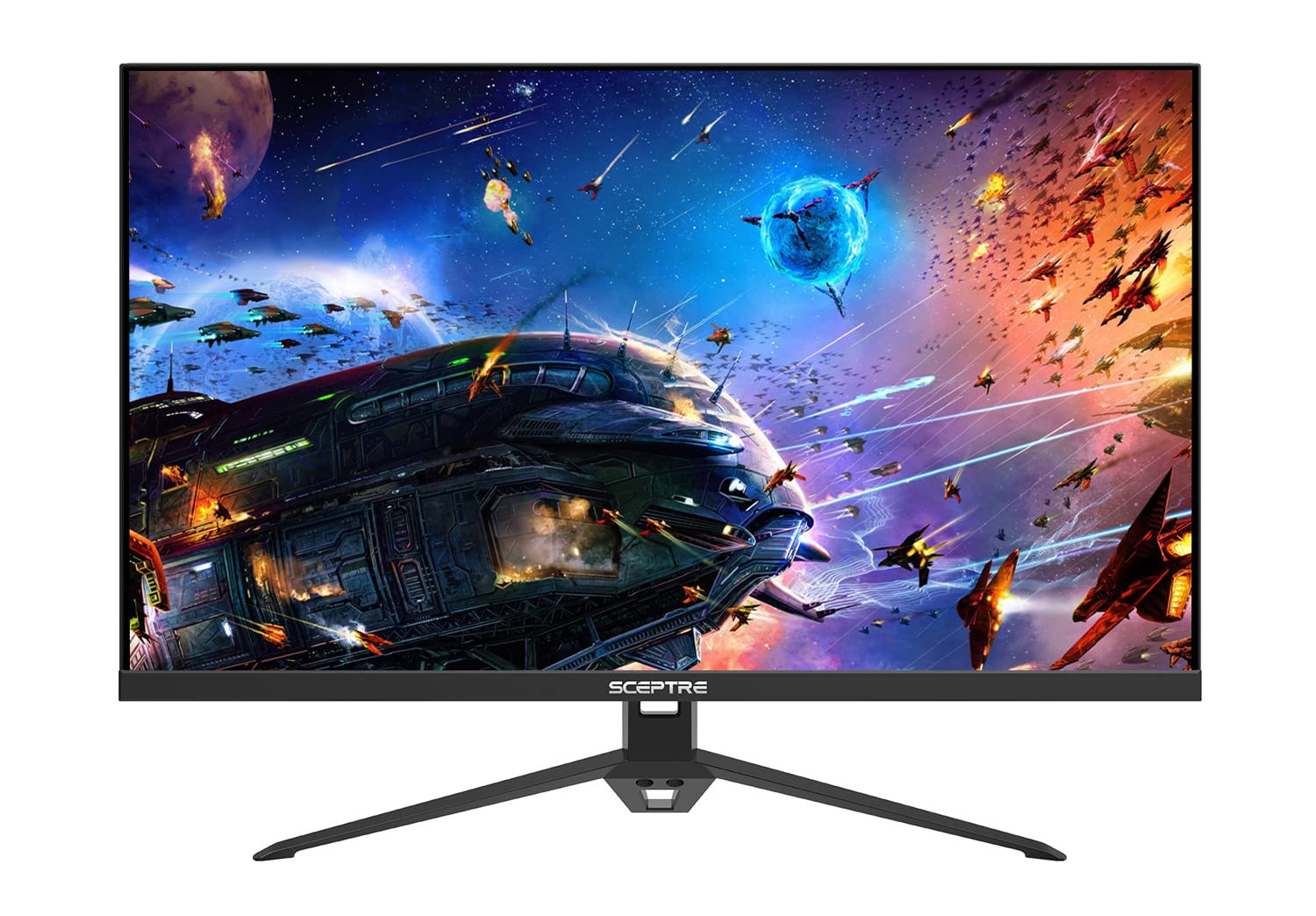 Sceptre 27 Inch Ips Gaming Monitor Up To 165Hz Displayport Hdmi 300 Lux Build In Speakers, Machine Black (E278B Fpt168)