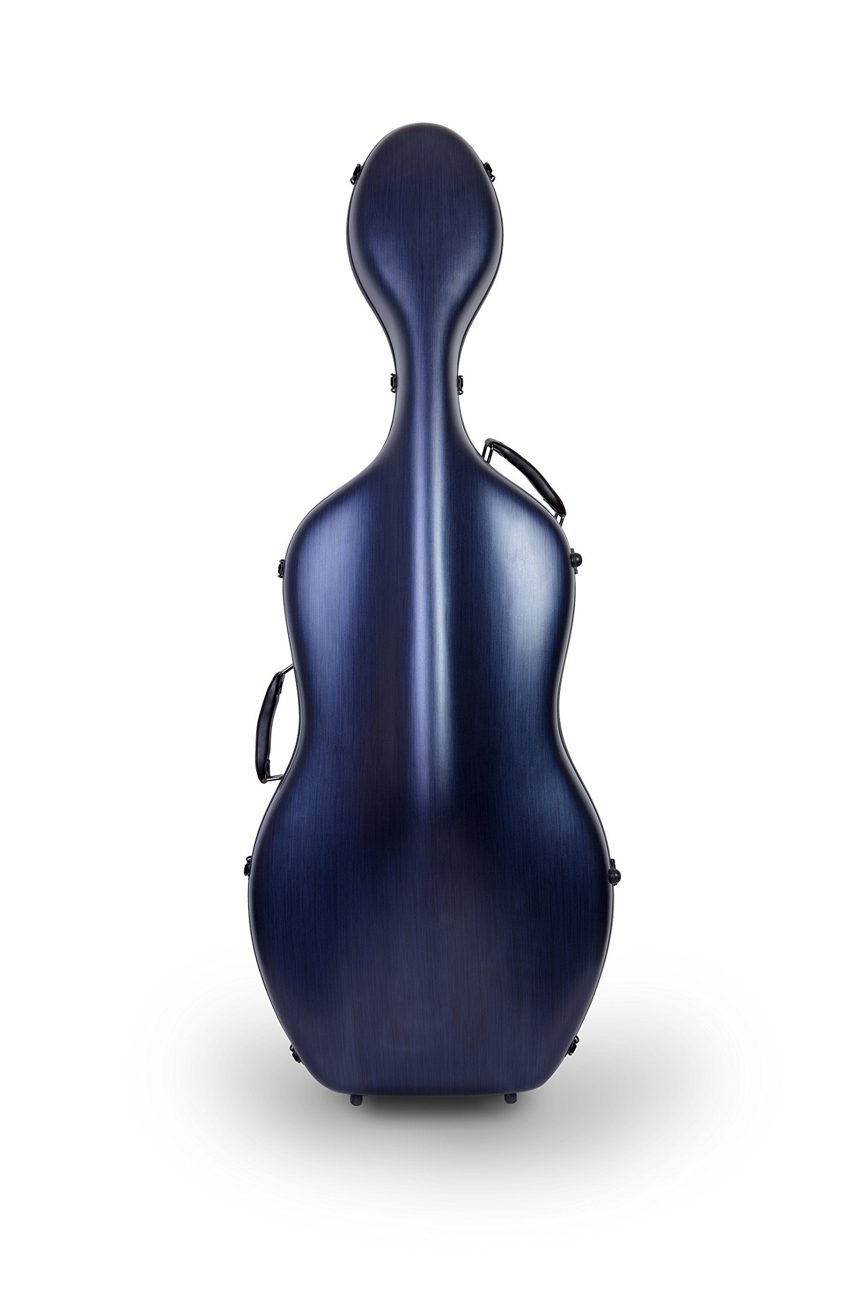 Crossrock Cello Case 4/4 Full-Size - Lightweight Polycarbonate, Matte Blue, Wheels, Model CRF1020CEFBLHT