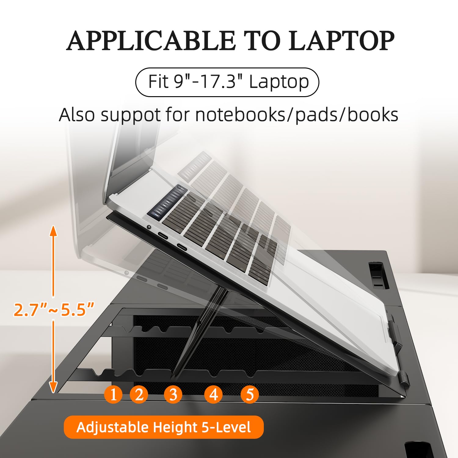 Westree Monitor Stand Riser With Adjustable Laptop Stand Riser, Steel Frame Dual Monitor Stand With Two Drawers For 2 Monitors,