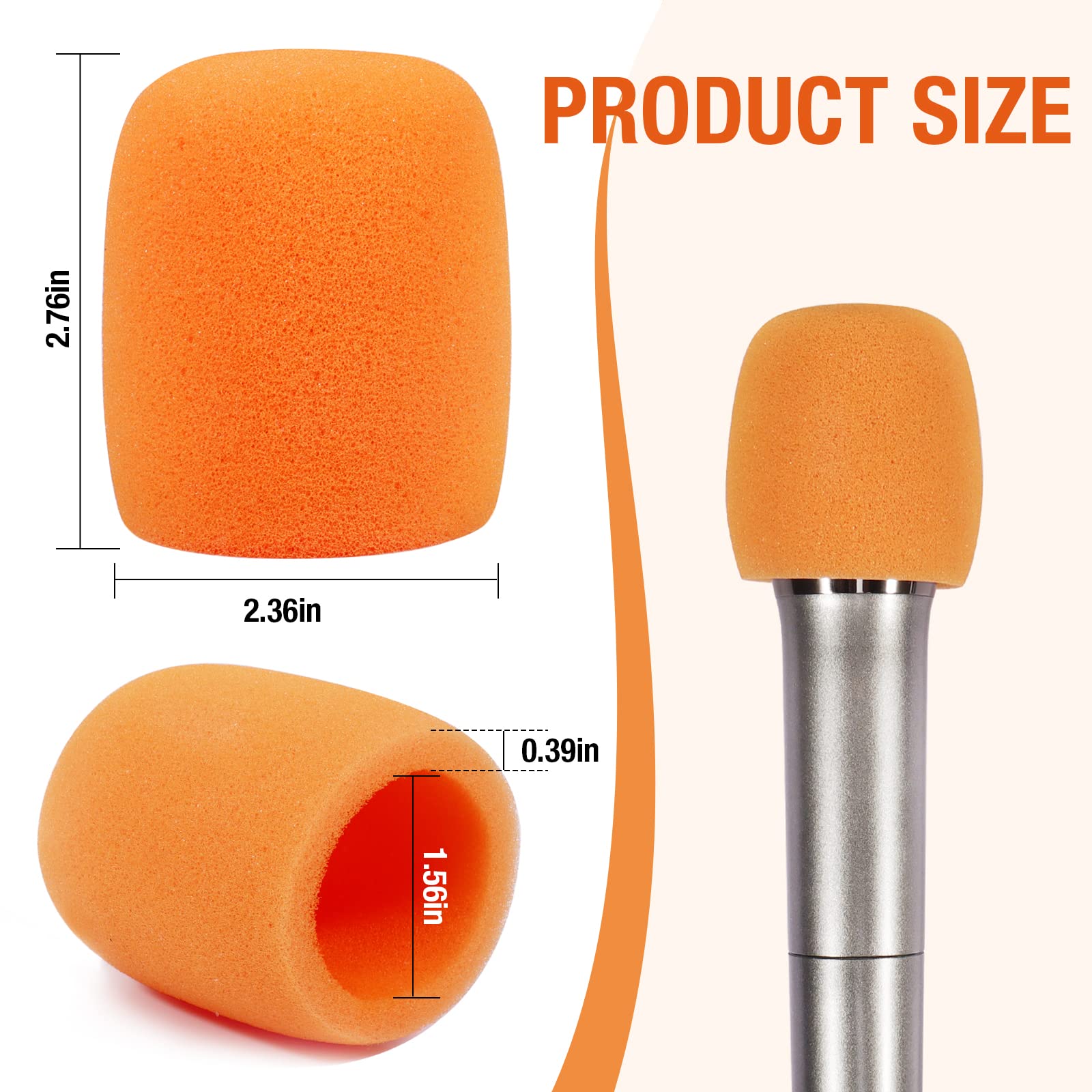 20 Set Shakeproof Colorful Microphone Foam Windscreen Covers, Sponge Handheld Microphone Cover, For Ktv, Interview, Recording St