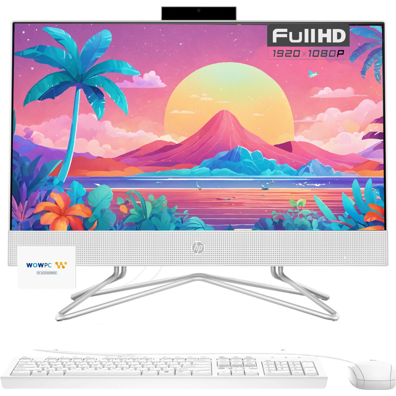 HP 22 inch All in One Desktop PC � 16GB RAM � 1TB Storage (512GB SSD + 512GB External HD) � Microsoft Office Trial � Intel Celeron CPU � FHD Display � Win 11 Pro