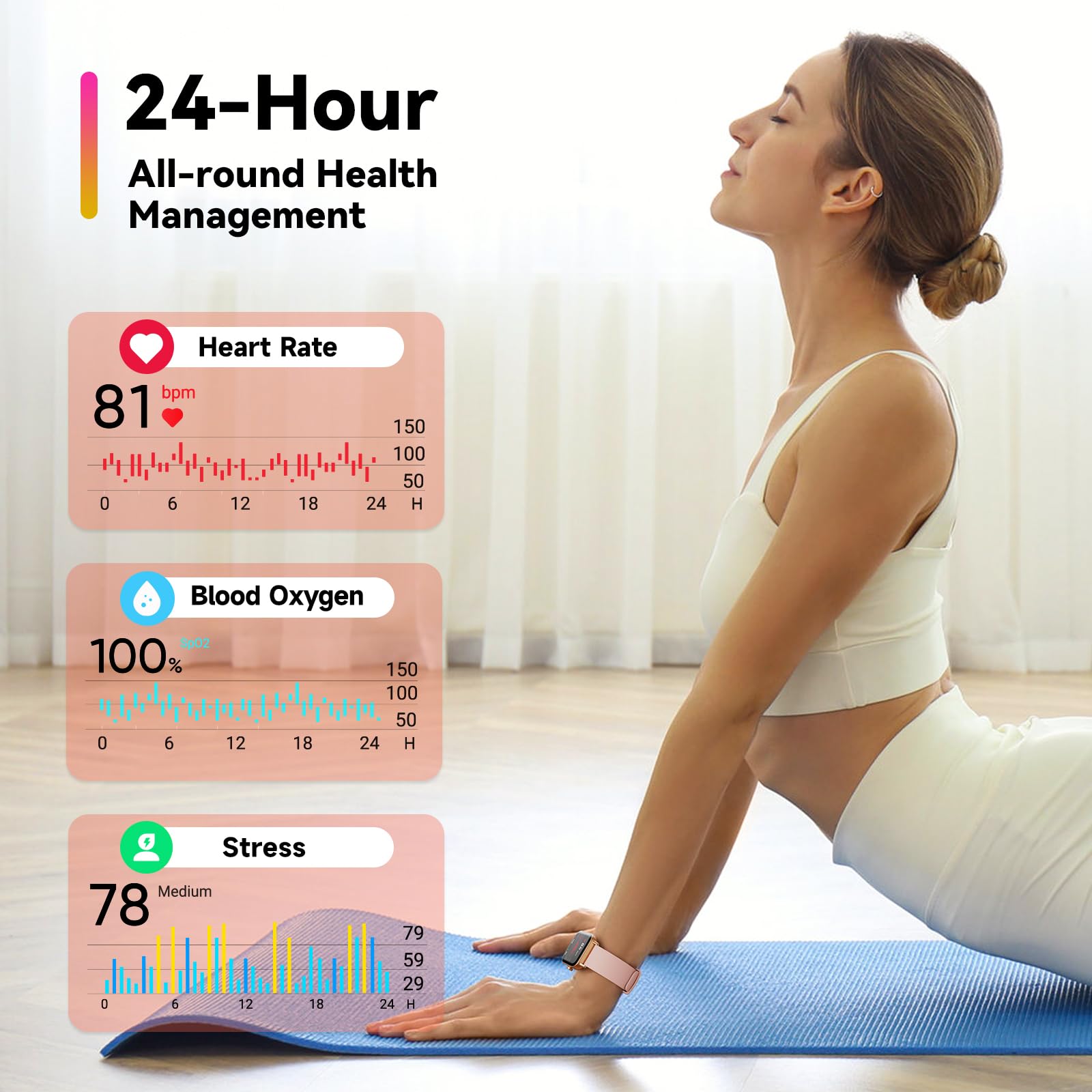 Enomir Smart Watch For Men Women, Alexa Built-In Fitness Tracker With Call Function & 2025 Upgraded 1.8 '' Hd Anti-Fall Screen,