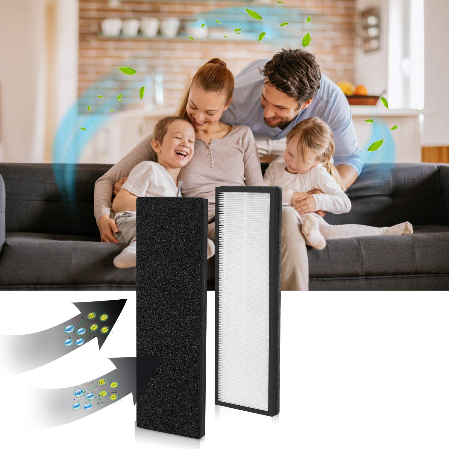 Nea F1 H13 True Hepa Replacement Filter For Eureka Nea120 And Toshiba Smart Wifi Air Purifier