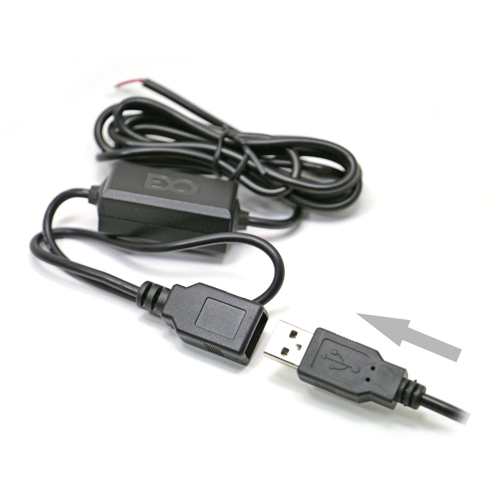 Edo Tech Hardwired Cable Car Charger Kit For 5V Female Usb A Power Port For Gps Siriusxm Radio Dash Cam Dvr