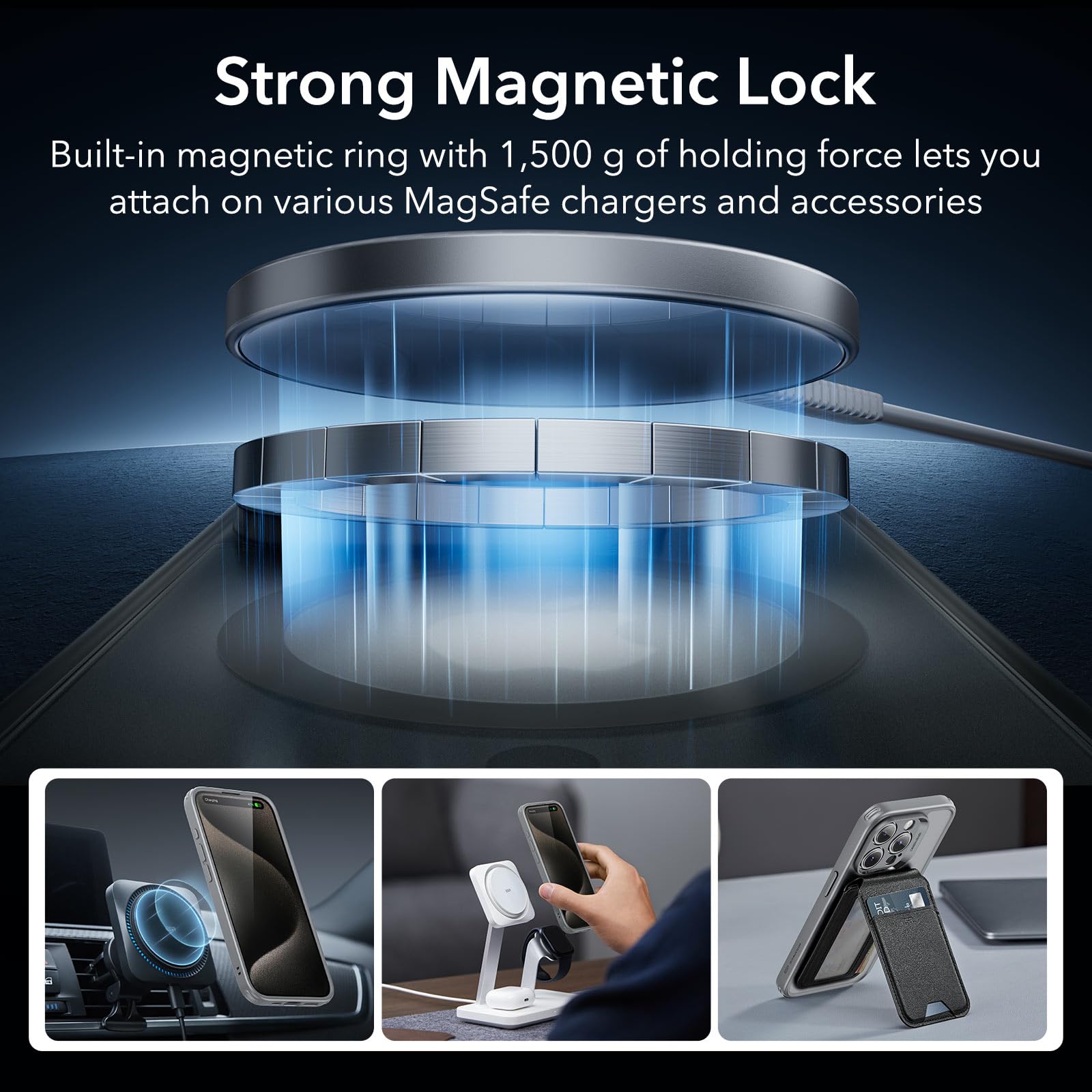 Esr For Iphone 15 Pro Max Case Set, Translucent Matte Case With Screen Protector, Compatible With Magsafe, Military Grade Protec