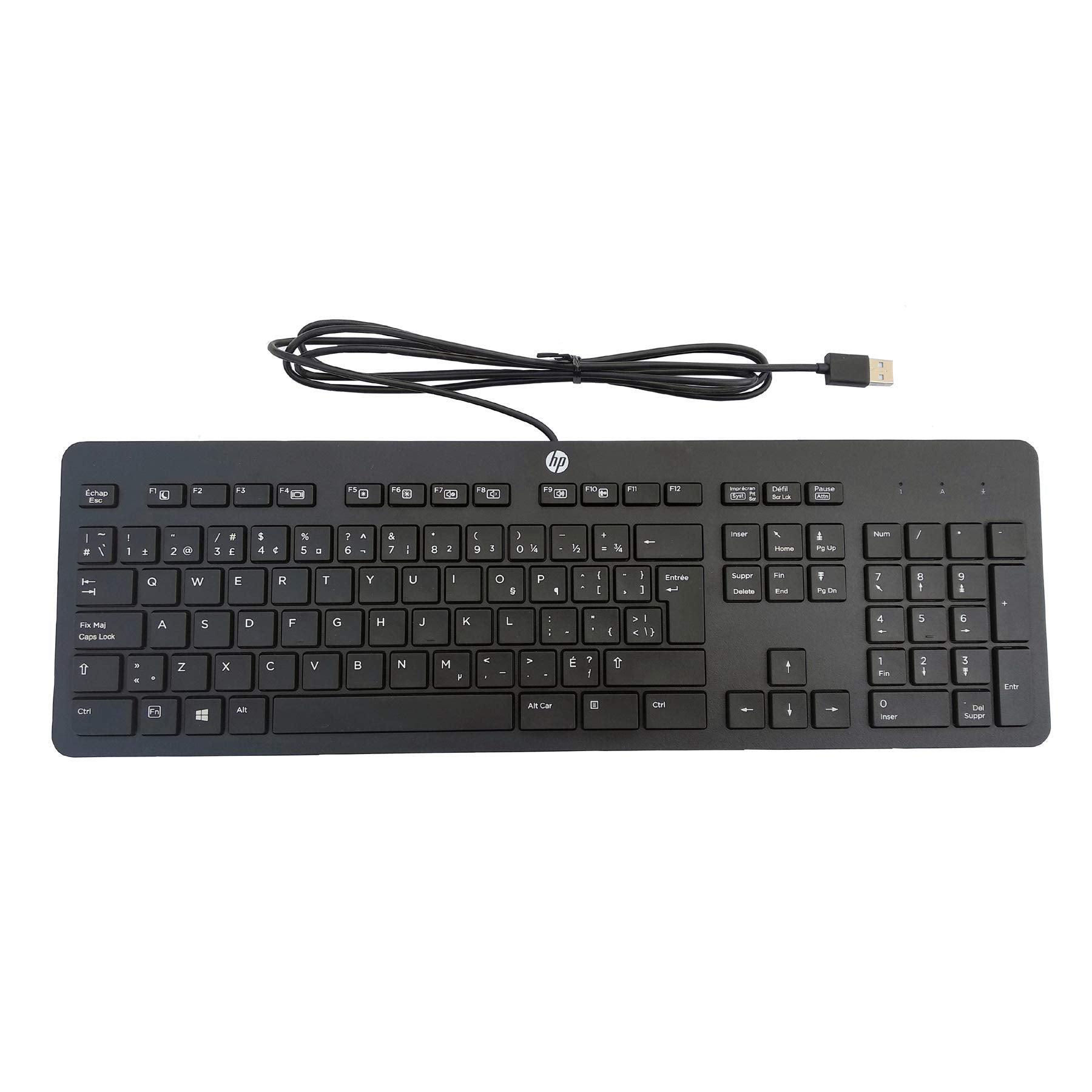 Hp Hewlett Packard Business Black Usb Slim Style Windows Enhanced Keyboard P/N 803823 001