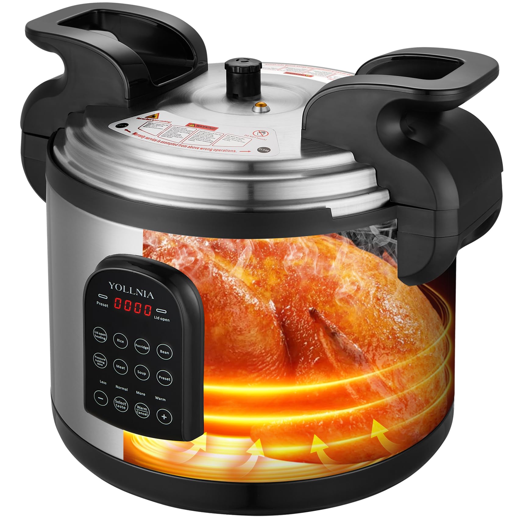 17.8QT Commercial Electric Pressure Cooker stainless steel Pressure Cooker