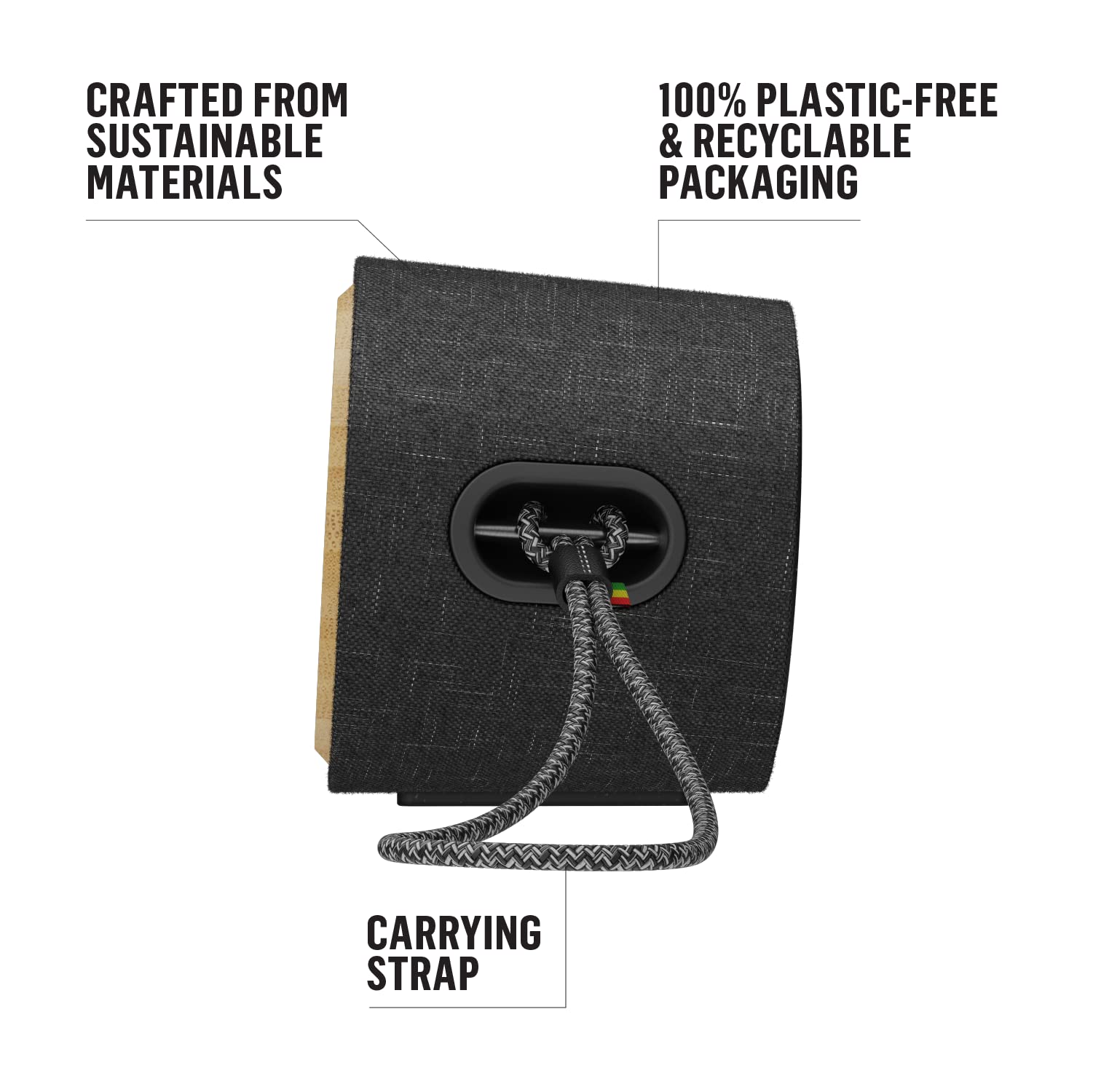 House Of Marley Get Together 2 Mini: Portable Speaker With Wireless Bluetooth Connectivity, 15 Hours Of Playtime And Sustainable