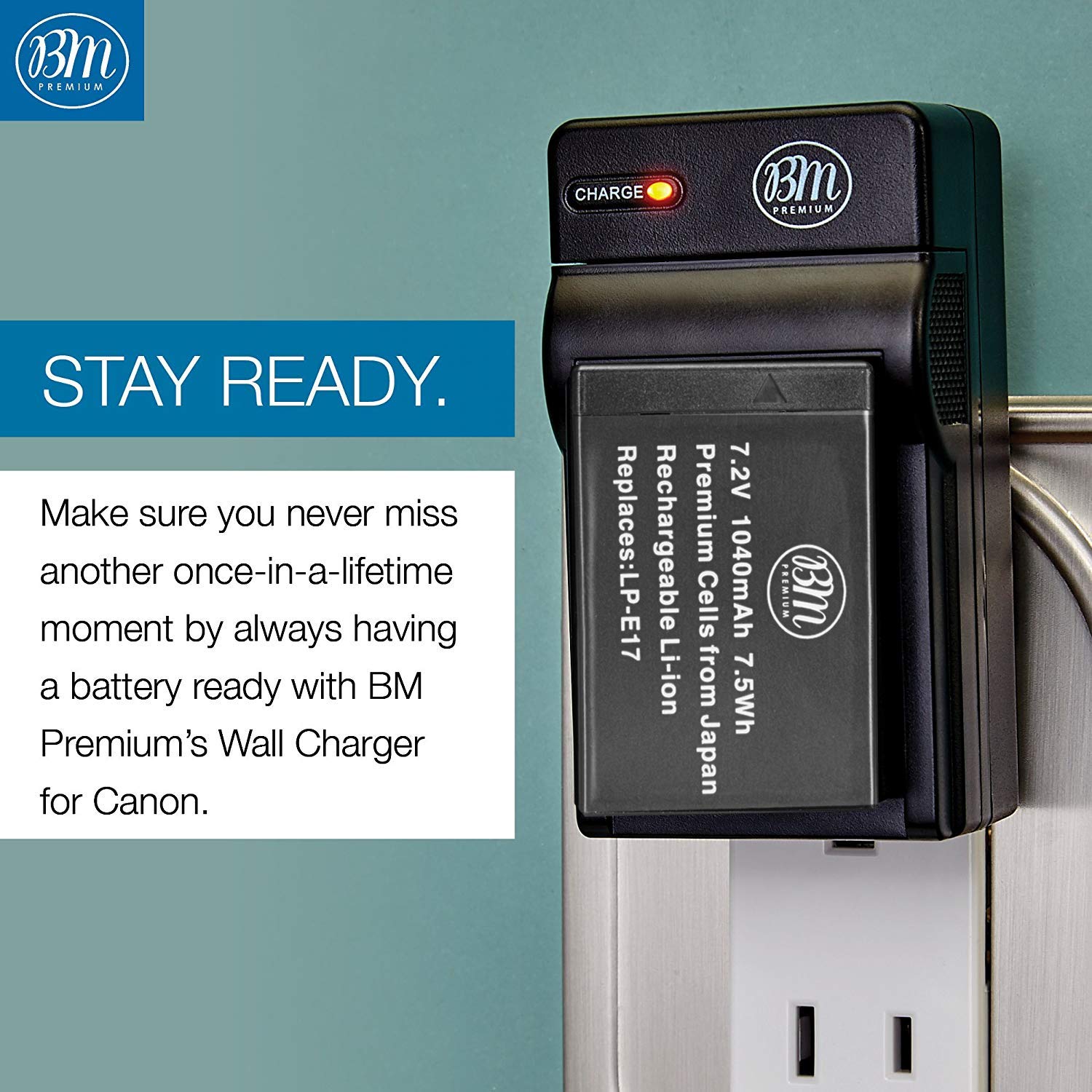 Bm 3-Pack Of Lp-E17 Batteries And Charger For Canon Eos R8, Eos R10, Eos R50, Eos R100, Eos Rp, Eos M3, Eos M5, Eos M6 Mark Ii,