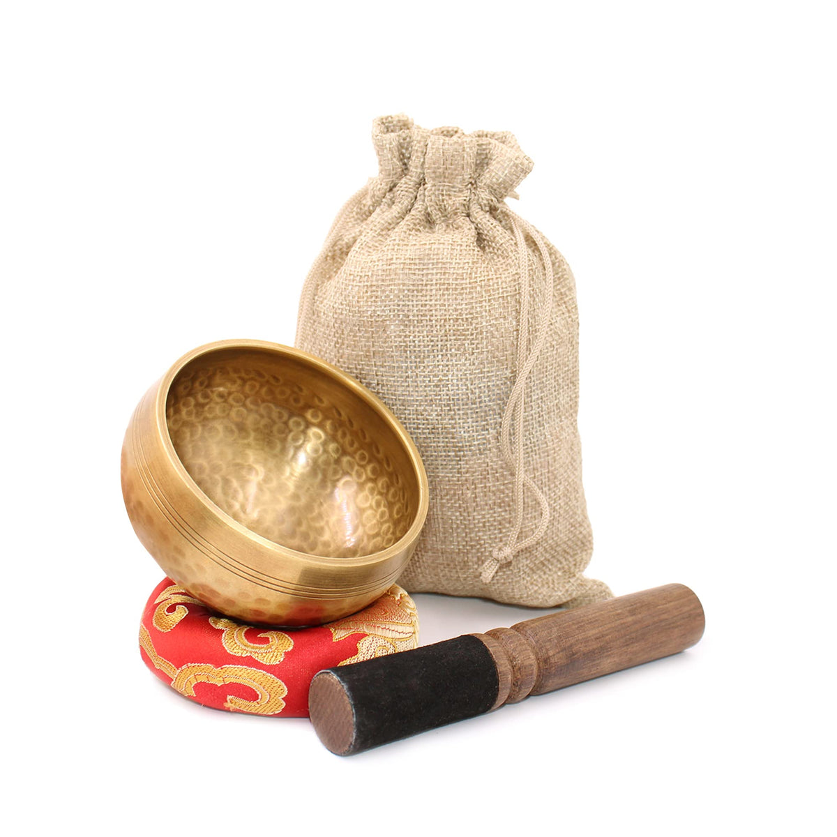 Tibetan Singing Bowls Set, Singing Bowls, Meditation Sound Bowl Handcrafted In Nepal, For Yoga, Meditation, Mindfulness, Healing