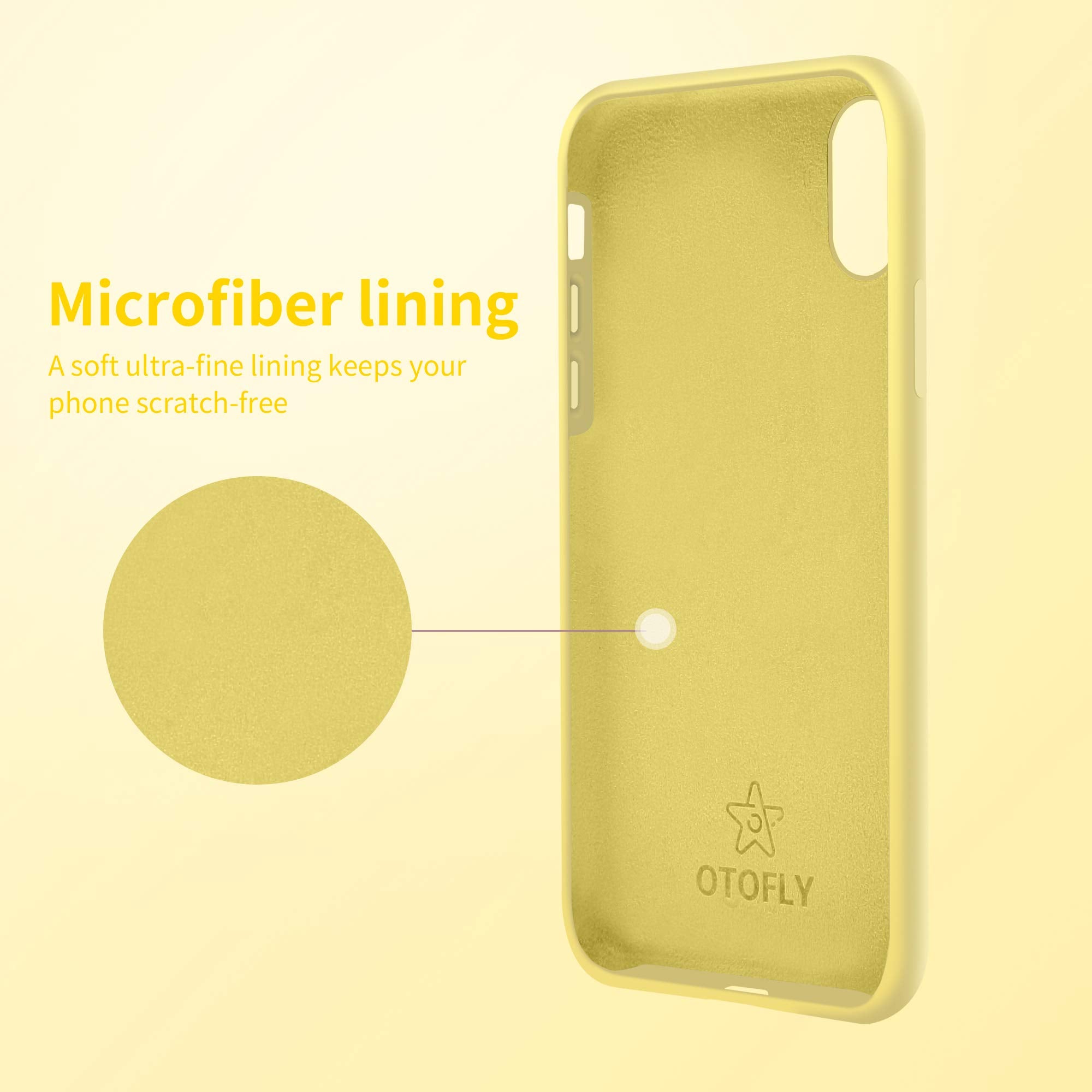 Otofly Compatible With Iphone X Case Only, [Silky And Soft Touch Series] Premium Soft Silicone Rubber Full Body Protective Bumpe