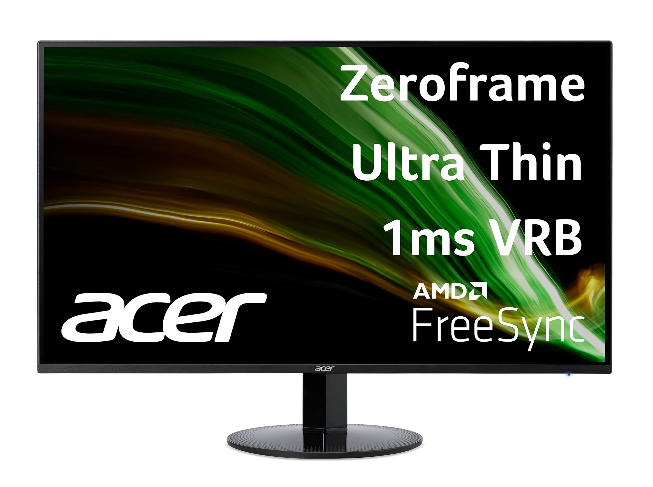 Acer SB241Y Abi 23.8 Full HD (1920 x 1080) VA Zero-Frame Home Office Monitor | AMD FreeSync Technology | Ultra-Thin Stylish Desi