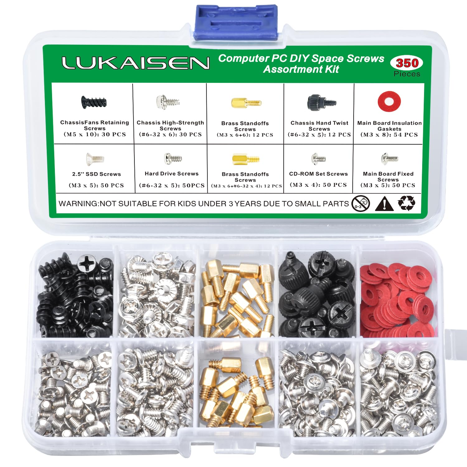 350Pcs Computer Screws Motherboard Standoffs Assortment Kit For Universal Motherboard   6 32 Male To M3 Female Standoffs For 2.5