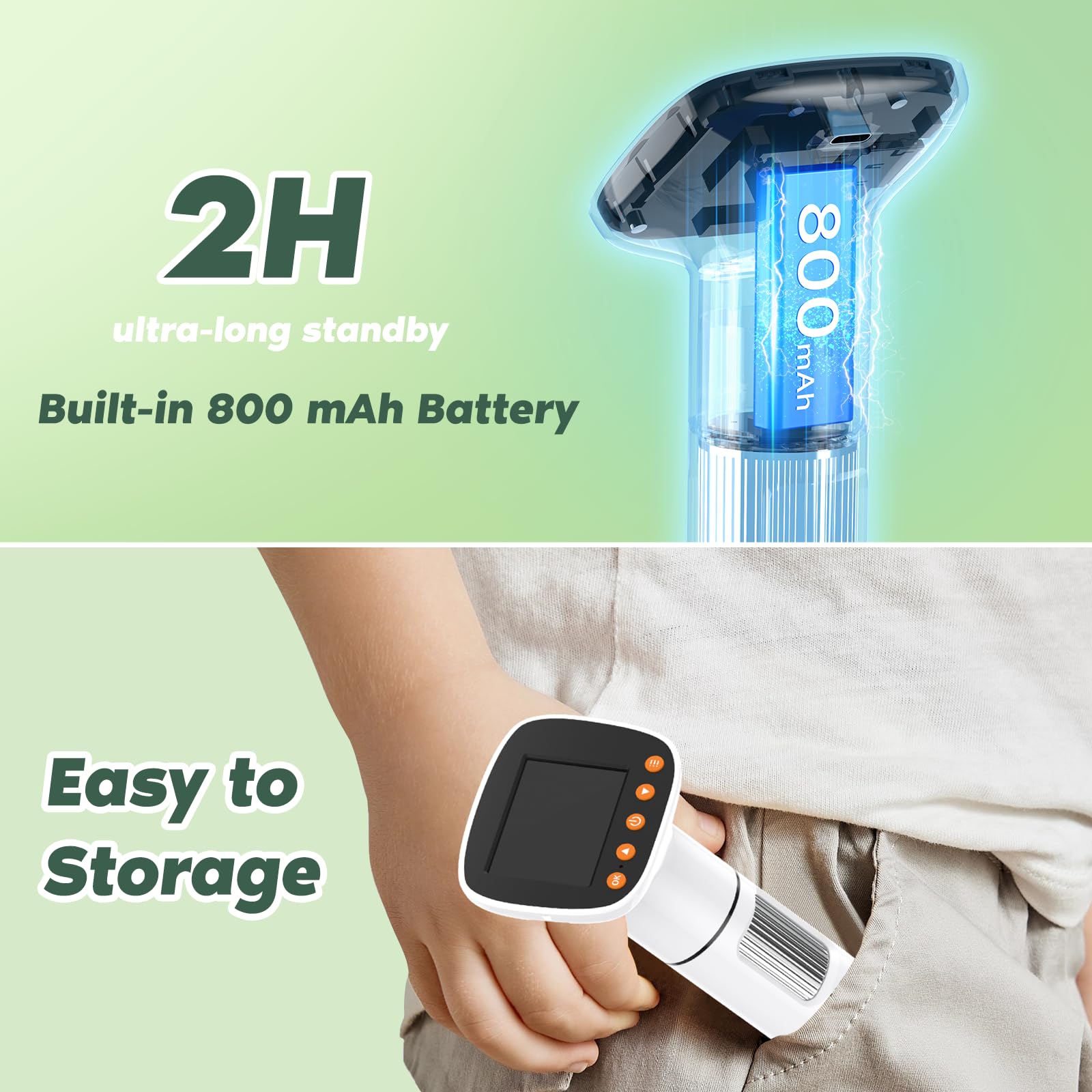 Kids Microscope For Ages 8 12, Handheld Digital Microscope D Ms1 With 2'' Ips Screen   Take Pictures & Videos   Download To Pc &