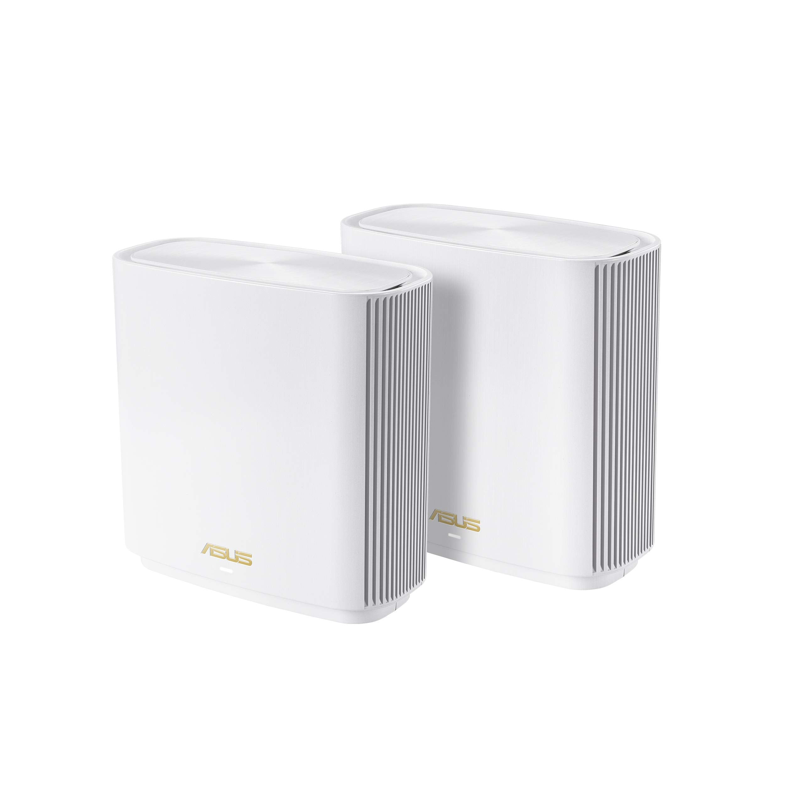 ASUS ZenWiFi AX6600 Tri-Band Mesh WiFi 6 System (XT8 2PK) - Whole Home Coverage up to 5500 sq.ft & 6+ rooms, AiMesh, Included Li