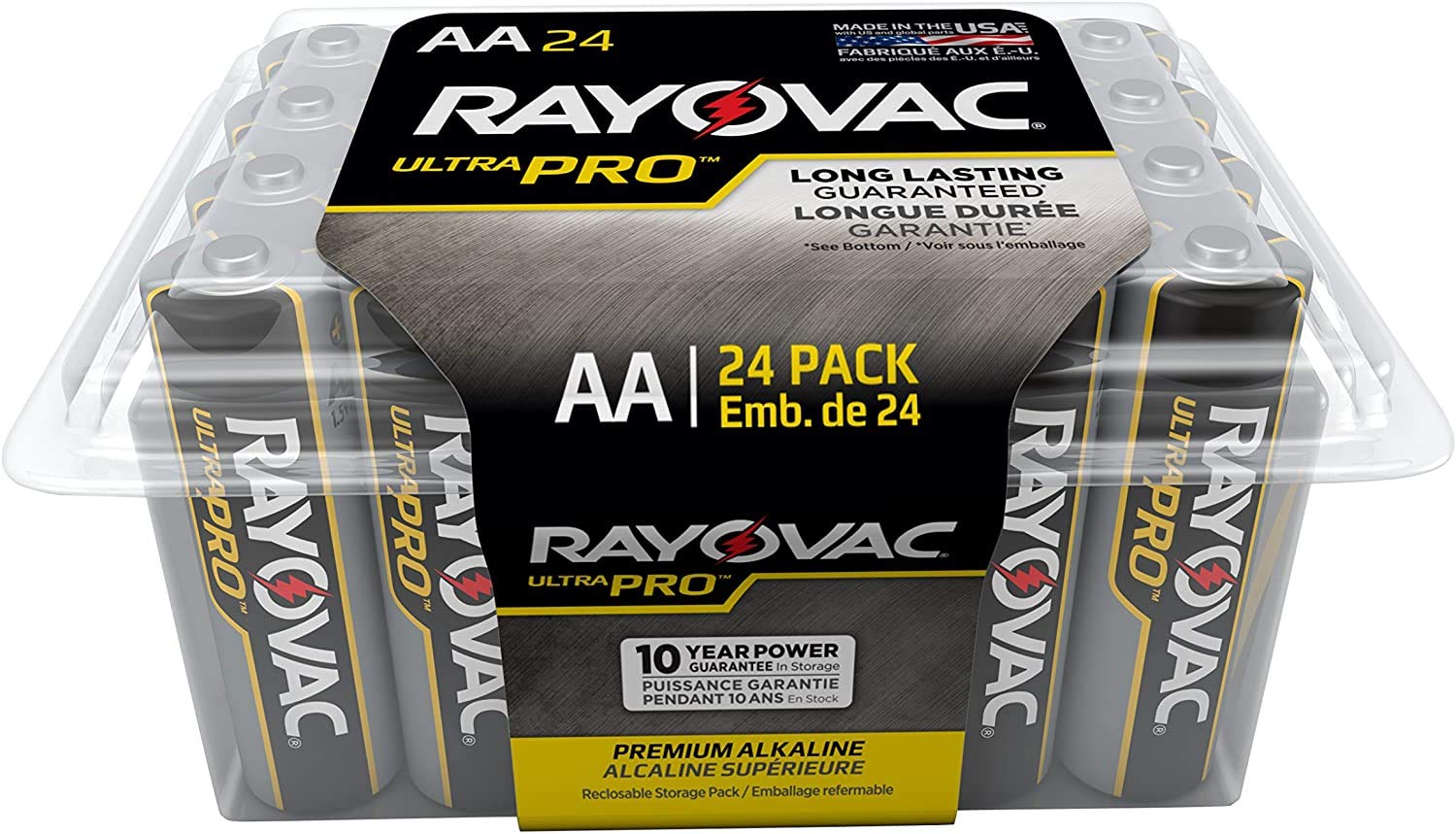Rayovac Batteries Alaa 24F Ultra Pro Aa Alkaline Batteries, Aa (Pack Of 24)