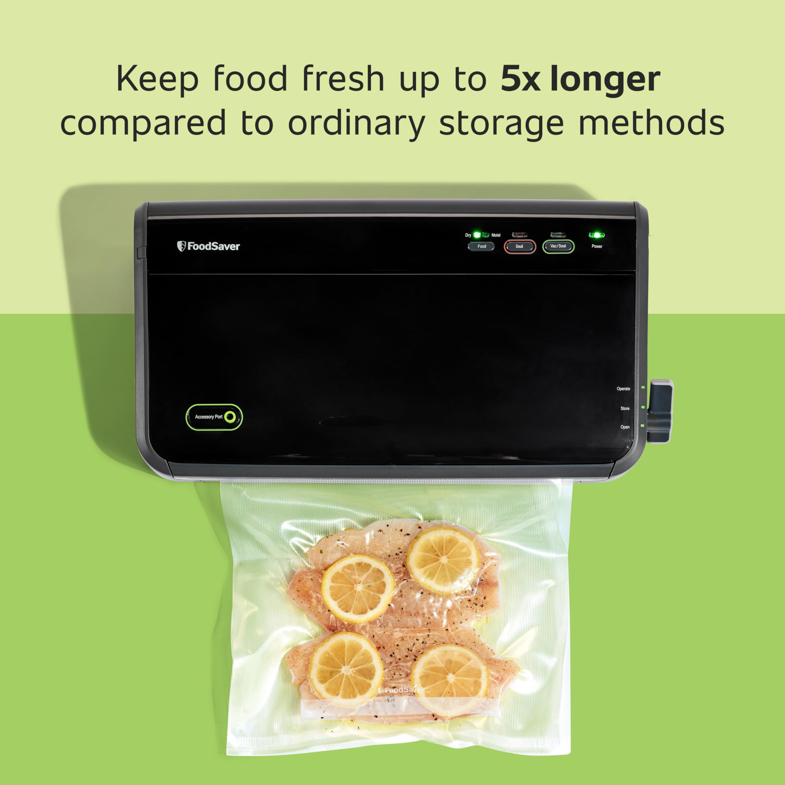 Foodsaver Vacuum Sealer Machine, Automatic Bag Detection, Sous Vide Friendly, With Sealer Bags, Roll, Handheld Vacuum Sealer, Bl