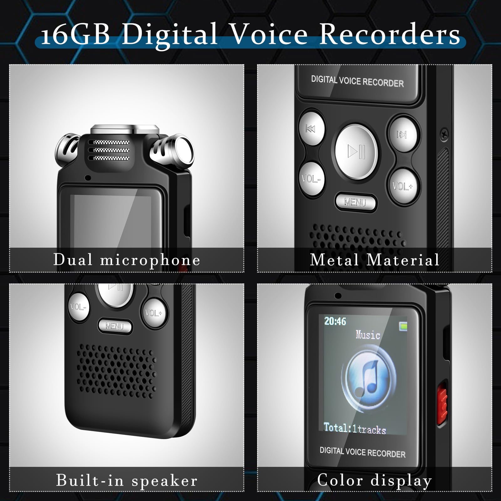 5 Pcs Ghost Hunting Kit Includes Digital Voice Recorders With 4 Led Cat Balls Motion Activated Cat Ball Toy Voice Activated Reco