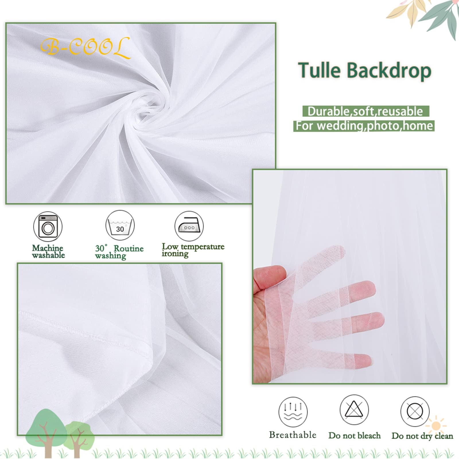 White Backdrop Curtains For Wedding Backdrop 5Ftx7Ft Sheer Tulle Backdrop Drapes For Photography Photo Backdrop Bridal Baby Show