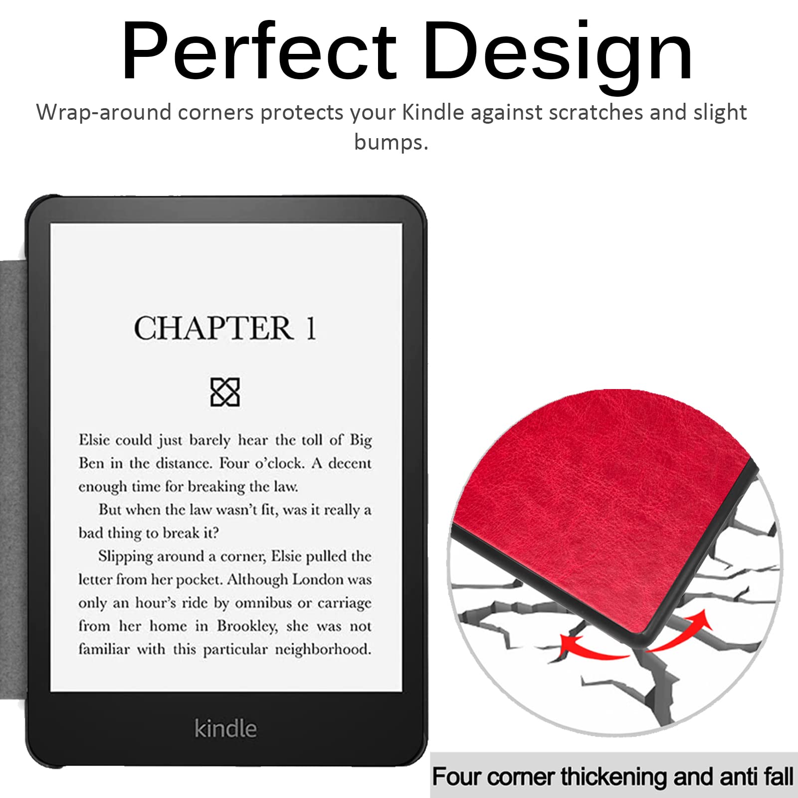 Miimall Compatible With Kindle Paperwhite 11Th Generation 2021 Leather Case With Hand Strap Leather Cover Cases For Kindle Paper