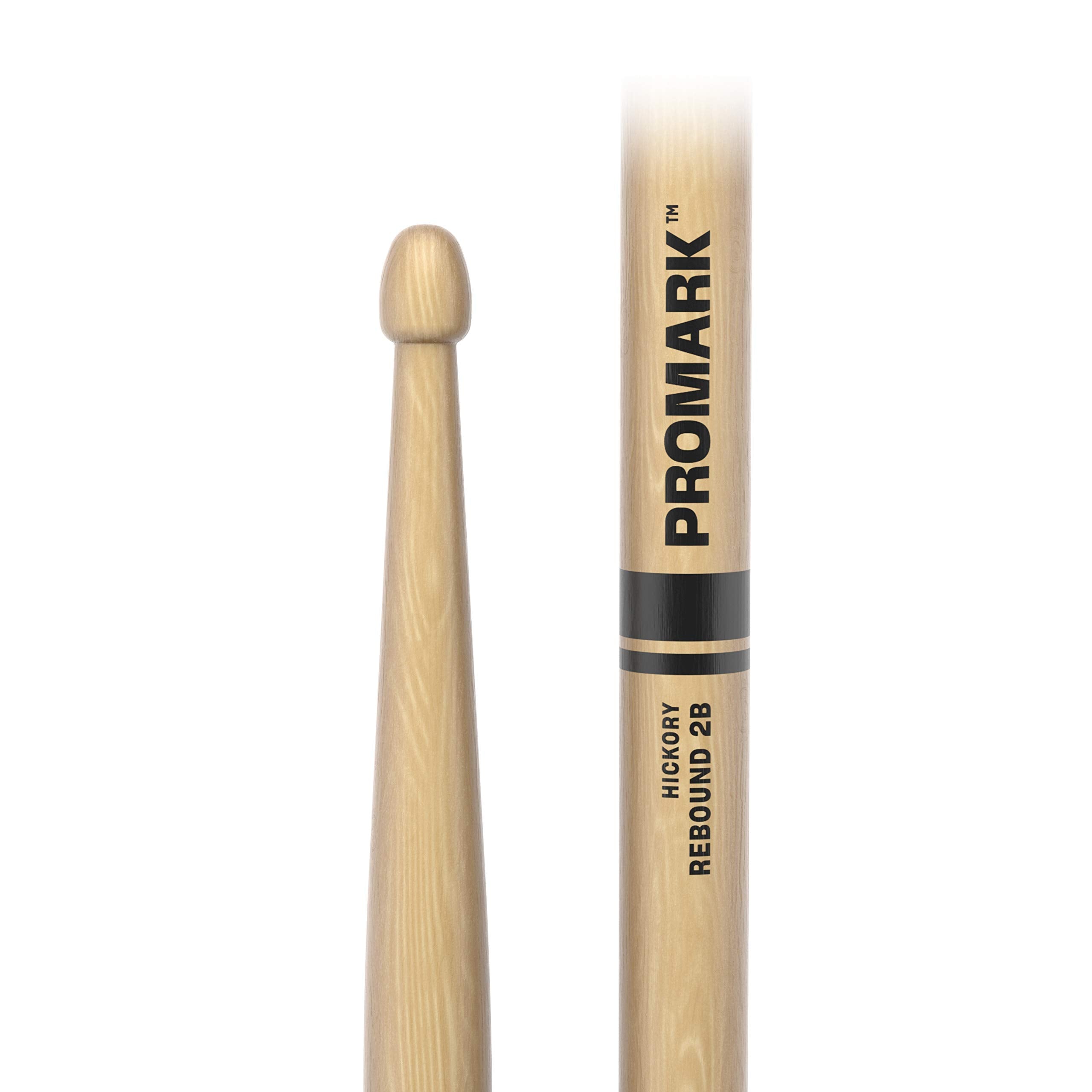 Promark Drum Sticks   Rebound 2B Drumsticks   Drum Sticks Set   Acorn Wood Tip For Larger Sweet Spot   Hickory Drum Sticks   Con