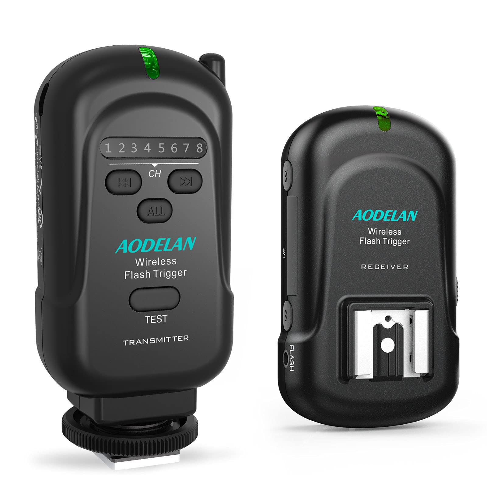 Wireless Flash Trigger 2.4 Ghz With Transmitter And Receiver For Canon, Nikon, Panasonic, Olympus, Fuji, Pentax, Samsung,Sony(Ex