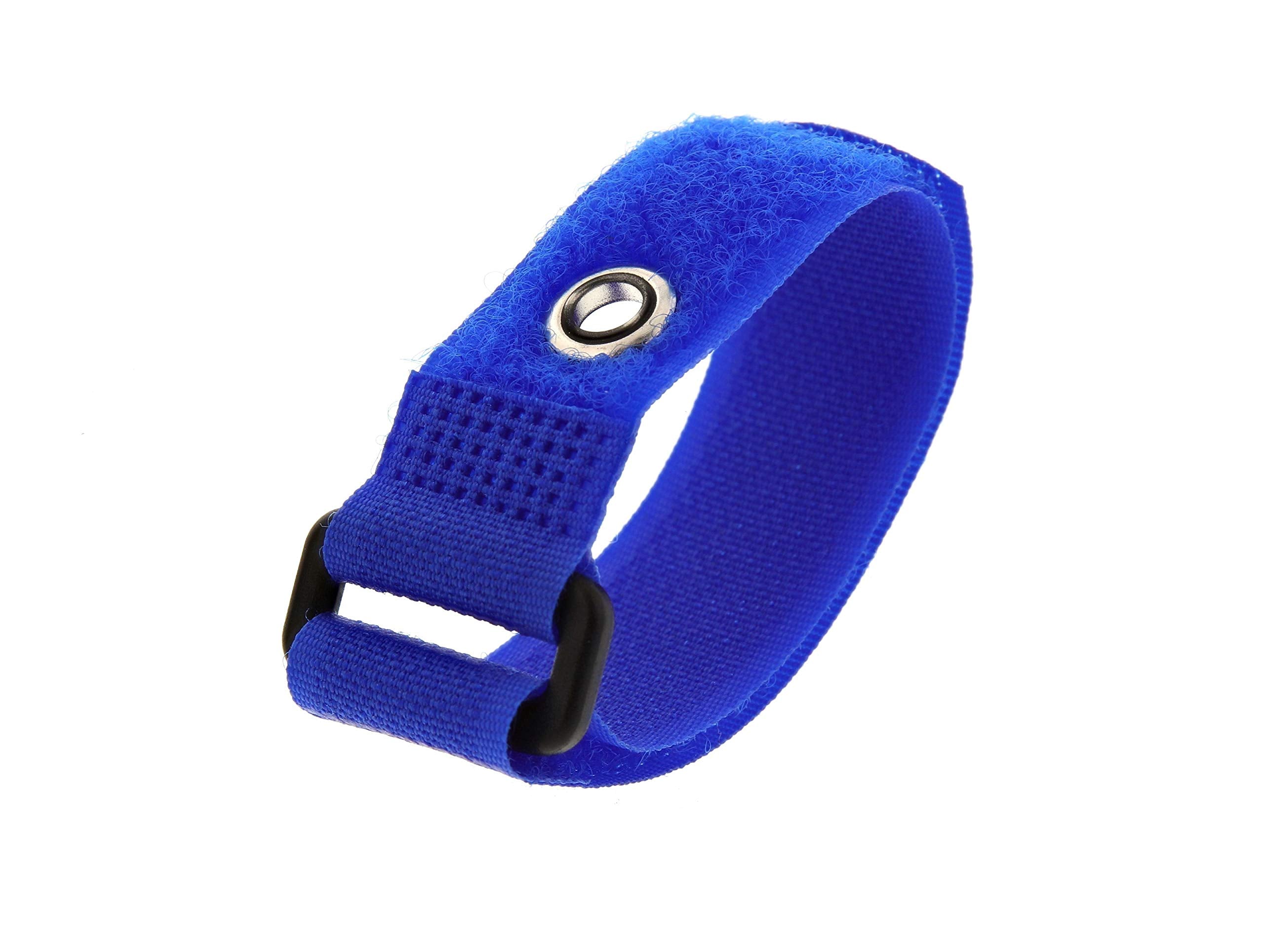 8 Inch Blue Cinch Strap with Eyelet - 5 Pack