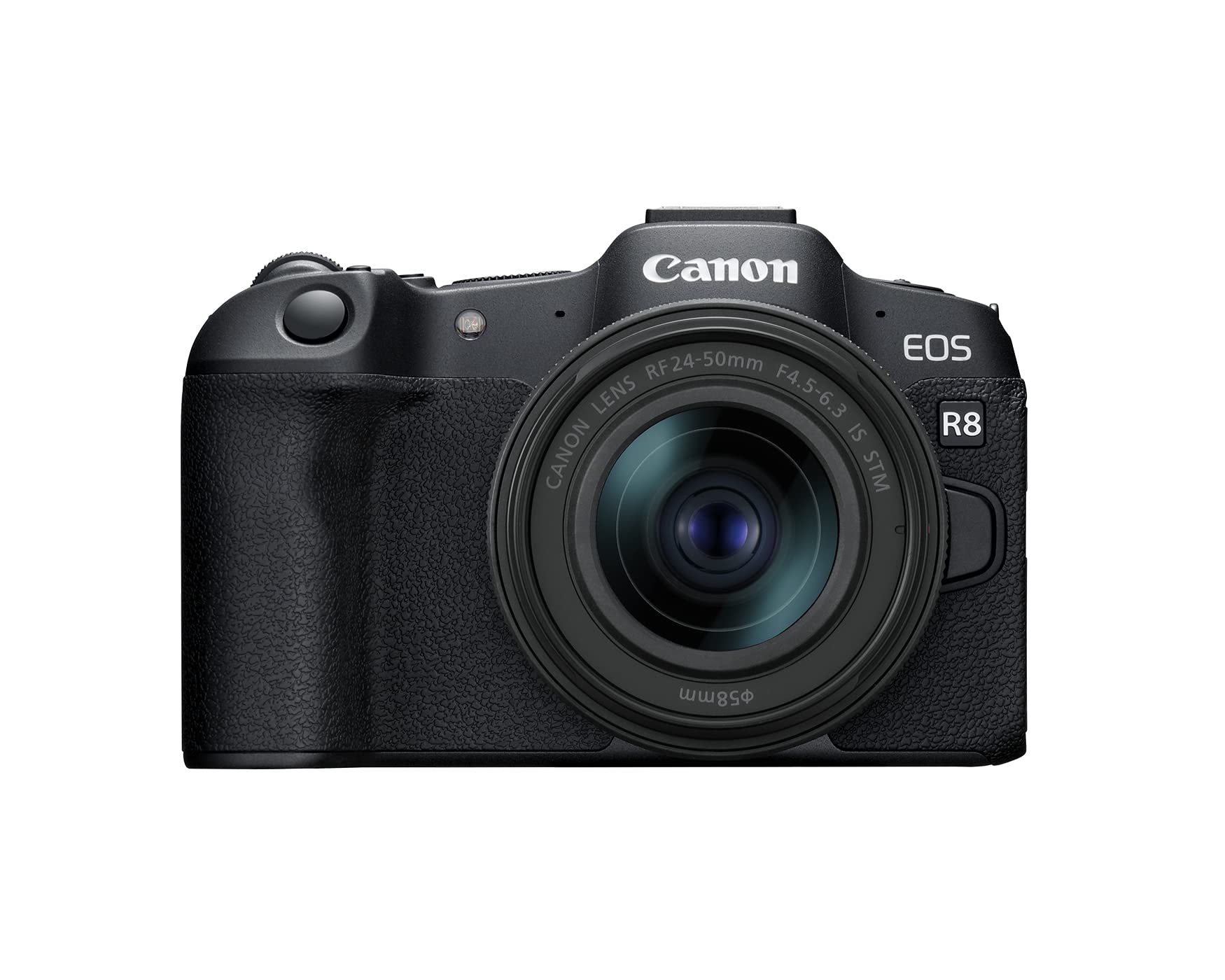 Canon EOS R8 Mirrorless Camera RF24 50mm F4.5 6.3 is STM Lens Kit, Full Frame Hybrid Camera, 24.2 Megapixel CMOS Image Sensor, 4K Video, Content Creator Vlogging Camera, Black
