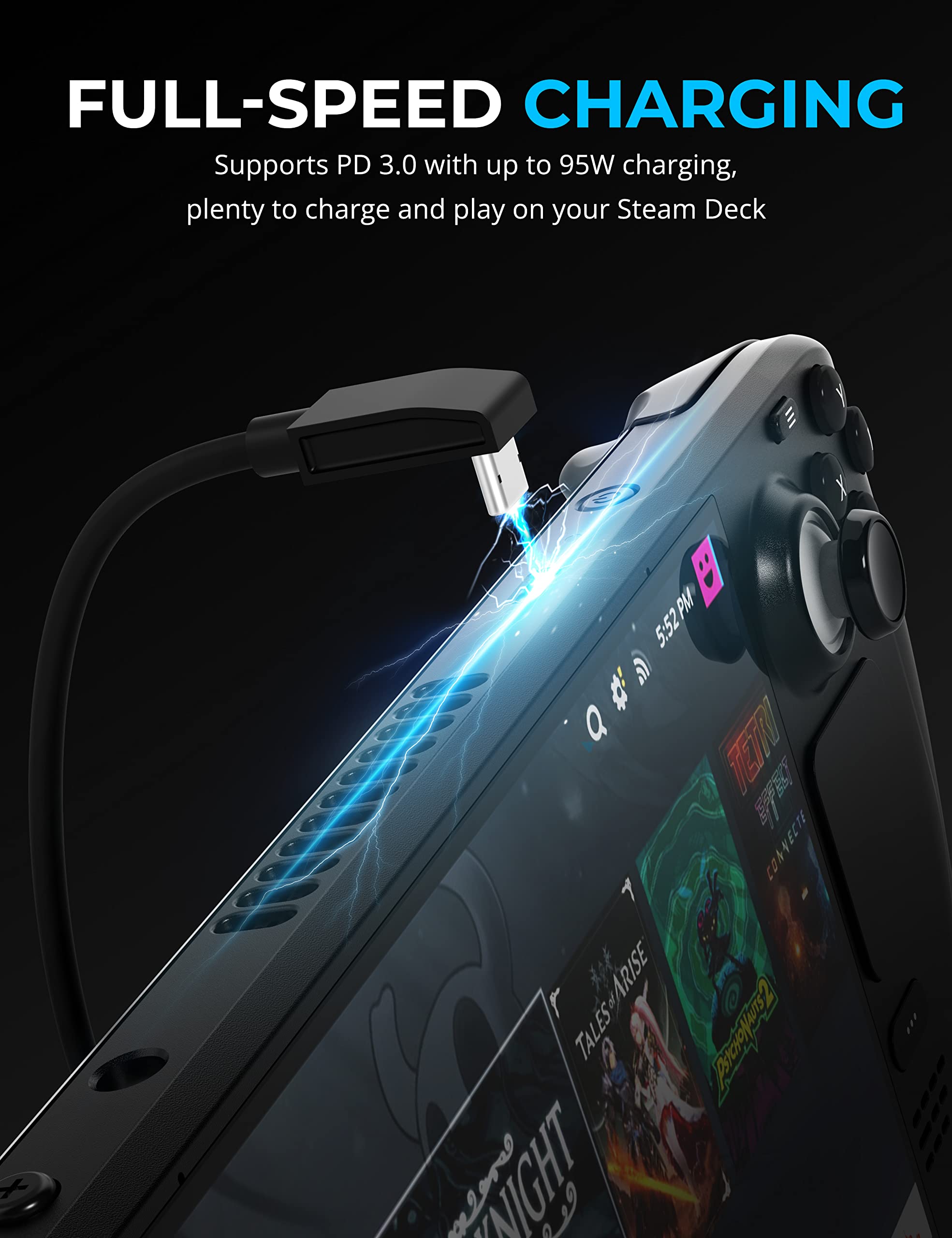 Sabrent 6 Port Docking Station For Steam Deck And Rog Ally Usb C Devices With 95W Pd30 Port, Hdmi 20 4K60Hz, 3 Usb A Ports, Usb