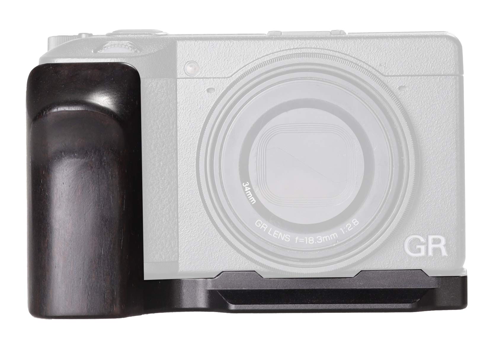 Wepoto Griii Gr3 Griiix Gr3X Hand Grip Quick Release Plate Compatible With Ricoh Griii Gr3 Griiix Gr3X Camera  Aluminium Ebony (