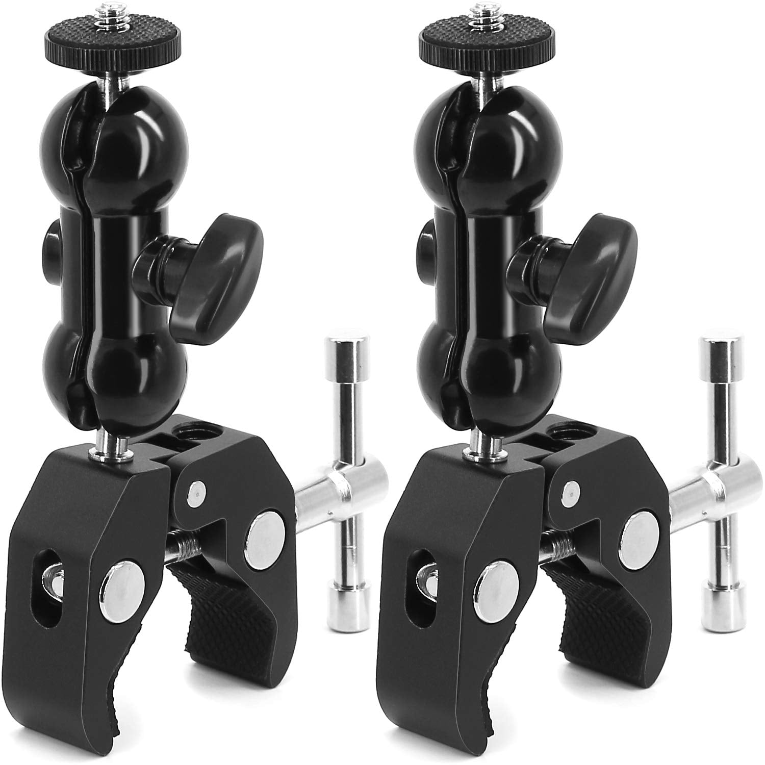 2Pack Camera Clamp Mount Monitor Mount Bracket Double Ballhead Ball Arm with Super Clamp Compatible with Ronin M Ronin MX Freefl