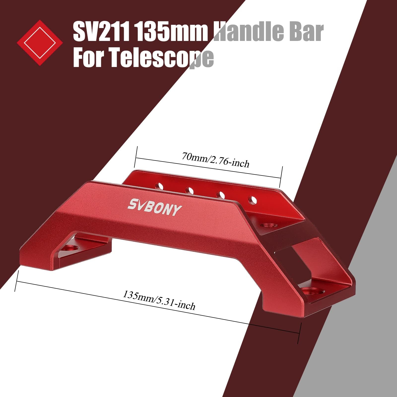 Svbony Sv211 Dovetail Base, Finderscope Mount Bracket, 135Mm Telescope Handle Bar, To Handle Telescope And Installation Of Finde