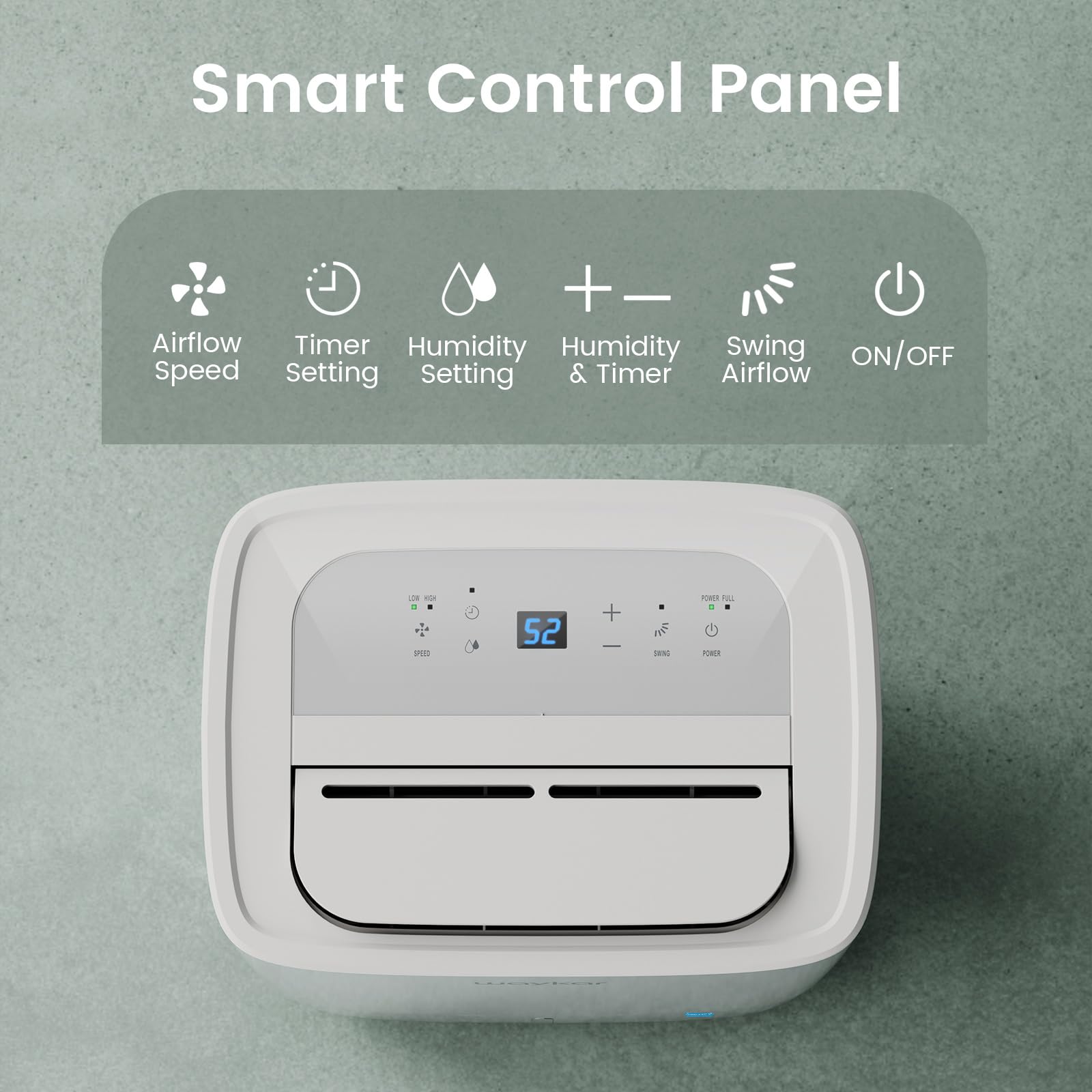 Waykar 80 Pints 2025 Energy Star Dehumidifier For Spaces Up To 5,000 Sq. Ft For Basement And Home, Large Room With Drain Hose An