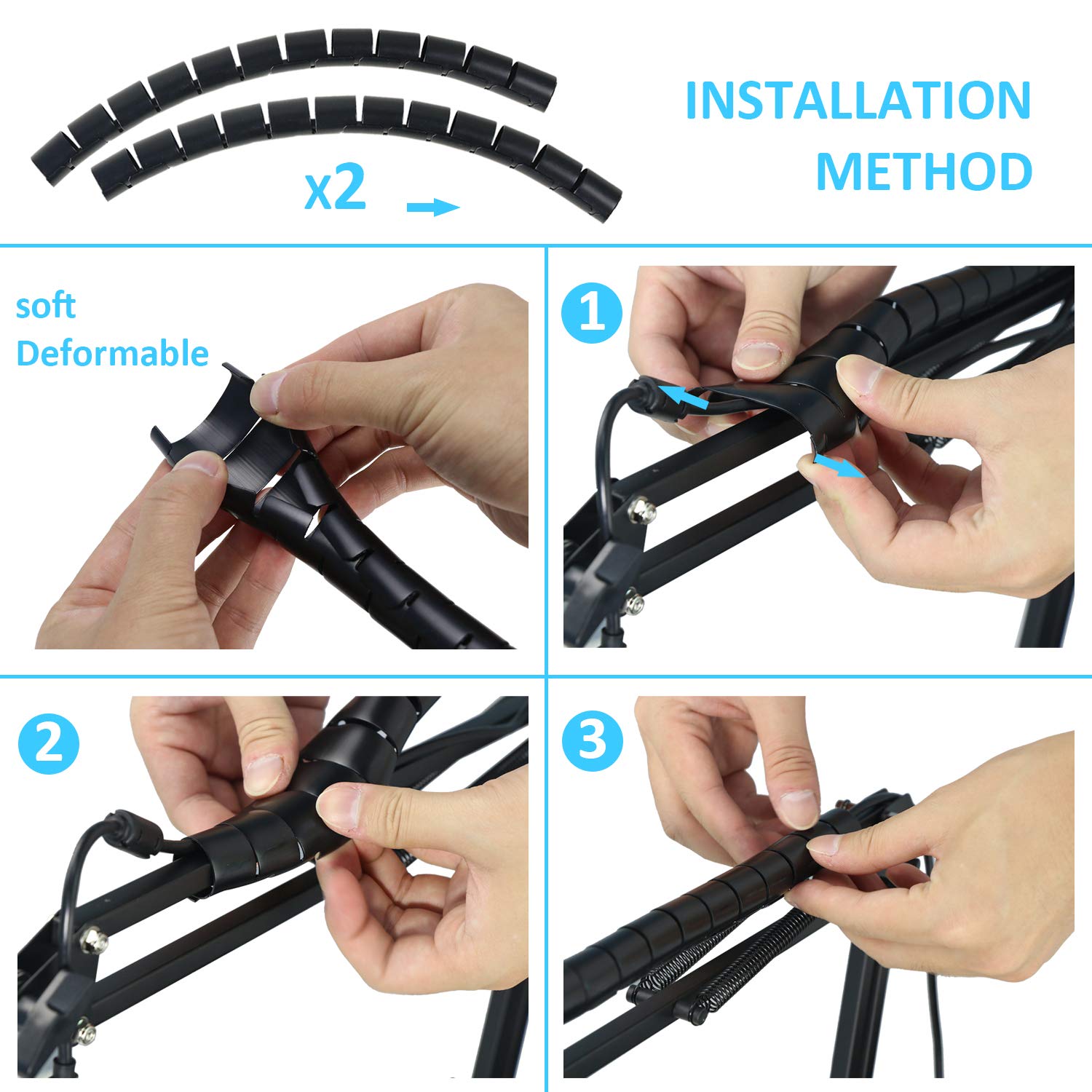 AT2020 Microphone Stand with Pop Filter Compatible with Audio Technica AT2020 AT2020USB+ AT2035 by YOUSHARES