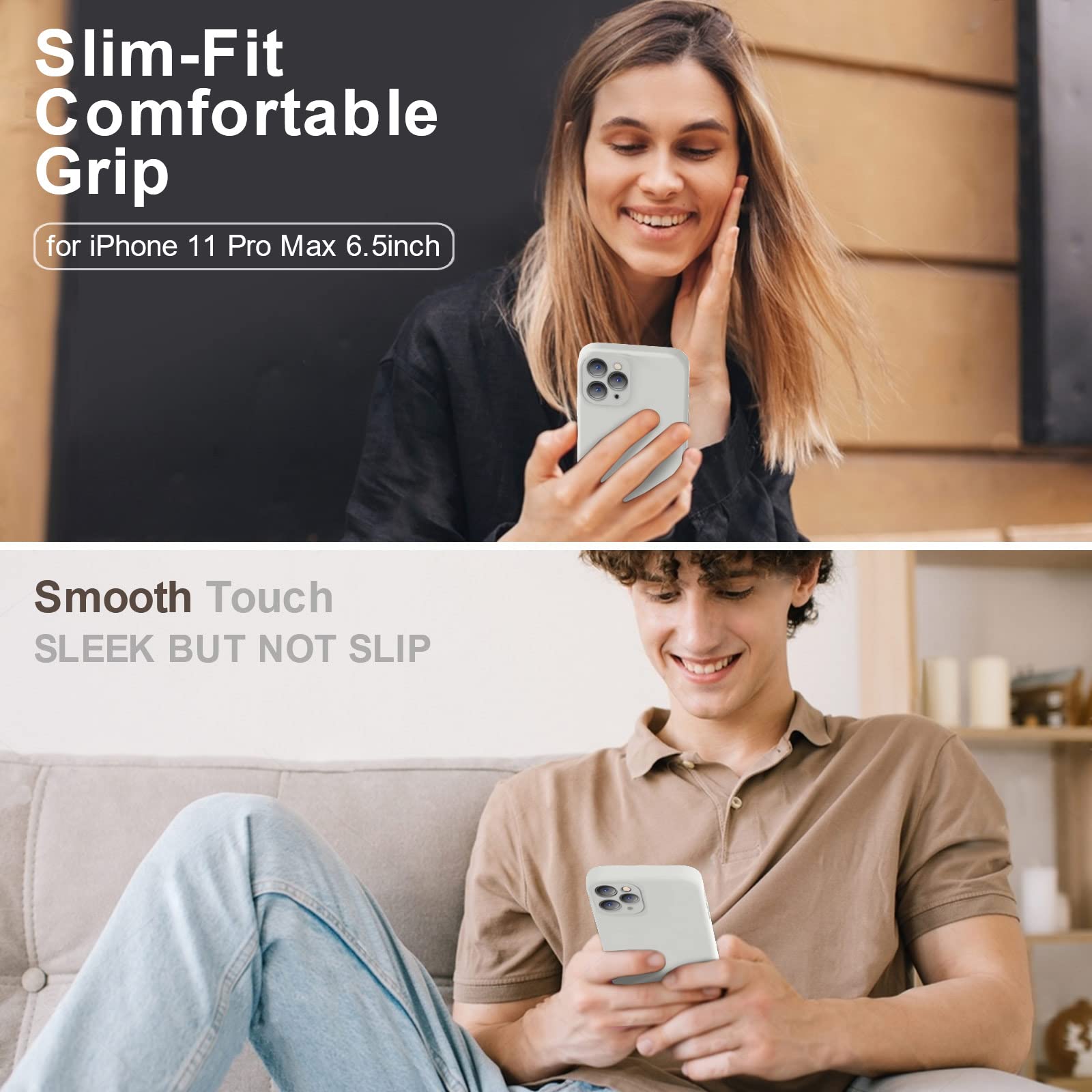 Vooii Compatible With Iphone 11 Pro Max Case With [Soft Anti Scratch Microfiber Lining] [Camera Protection] [Flat Edges] Upgrade