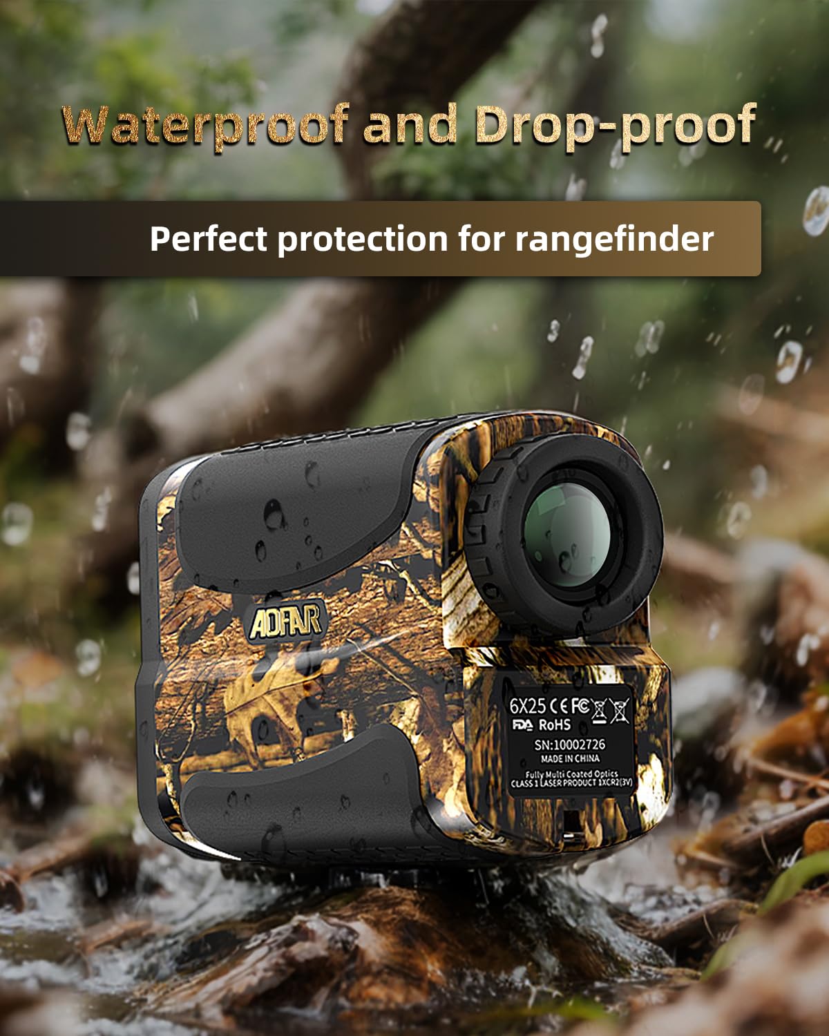 Aofar Hx-700N Hunting Range Finder 700 Yards Waterproof Archery Rangefinder For Bow Hunting With Range And Speed Mode, Free Batt