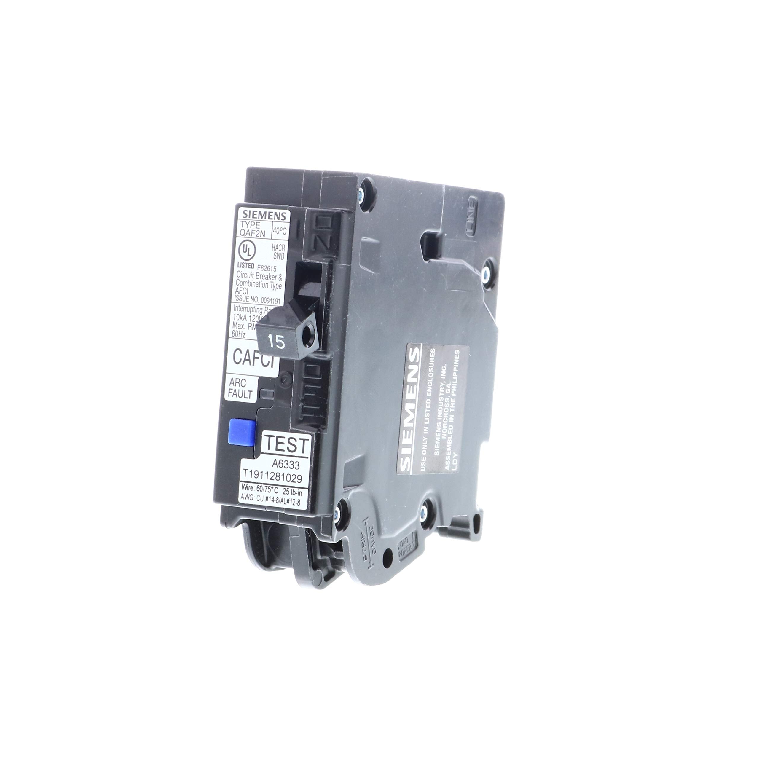 15 Amp 1 Pole Combination Type Afci Plug On Neutral Circuit Breaker