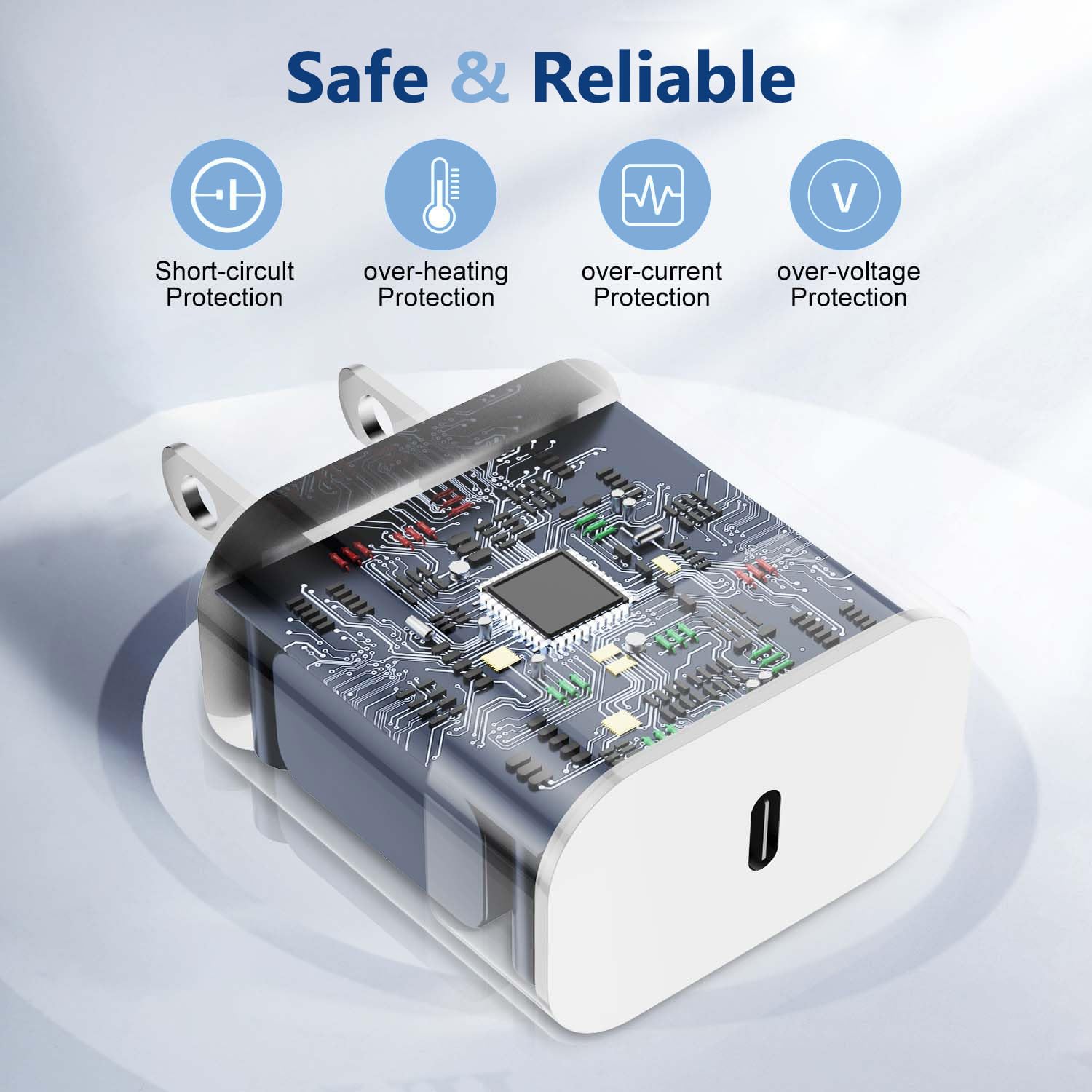 Iphone 16 15 Charger Fast Charging,2Pack 10Ft Extra Long Usb C To C Fast Charging Cord Woven Cable 20W Usb C Charger Block For I