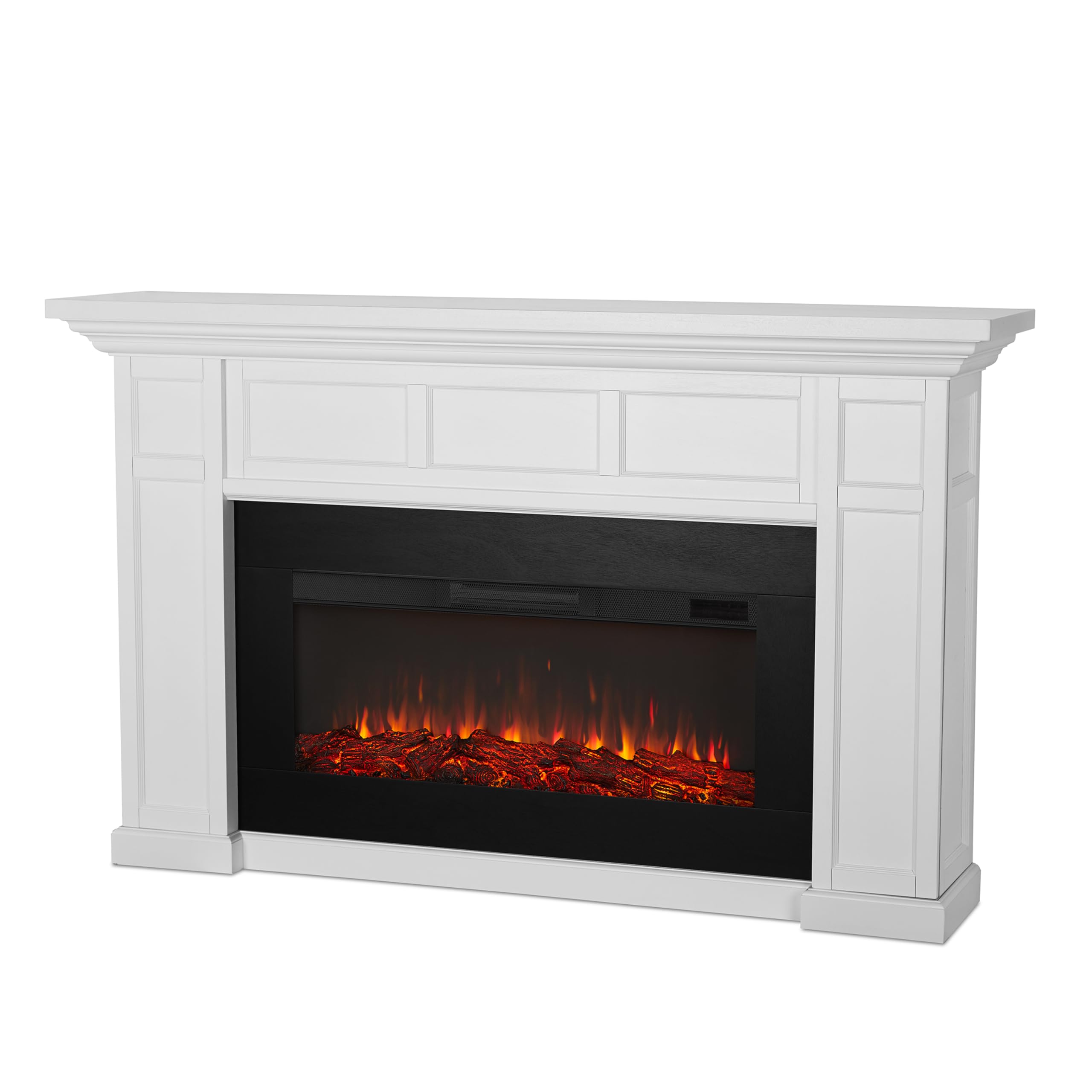 Real Flame Alcott 75    Electric Fireplace With Mantel For Living Room Or Bedroom, Replaceable Fireplace Insert Heater, Realisti