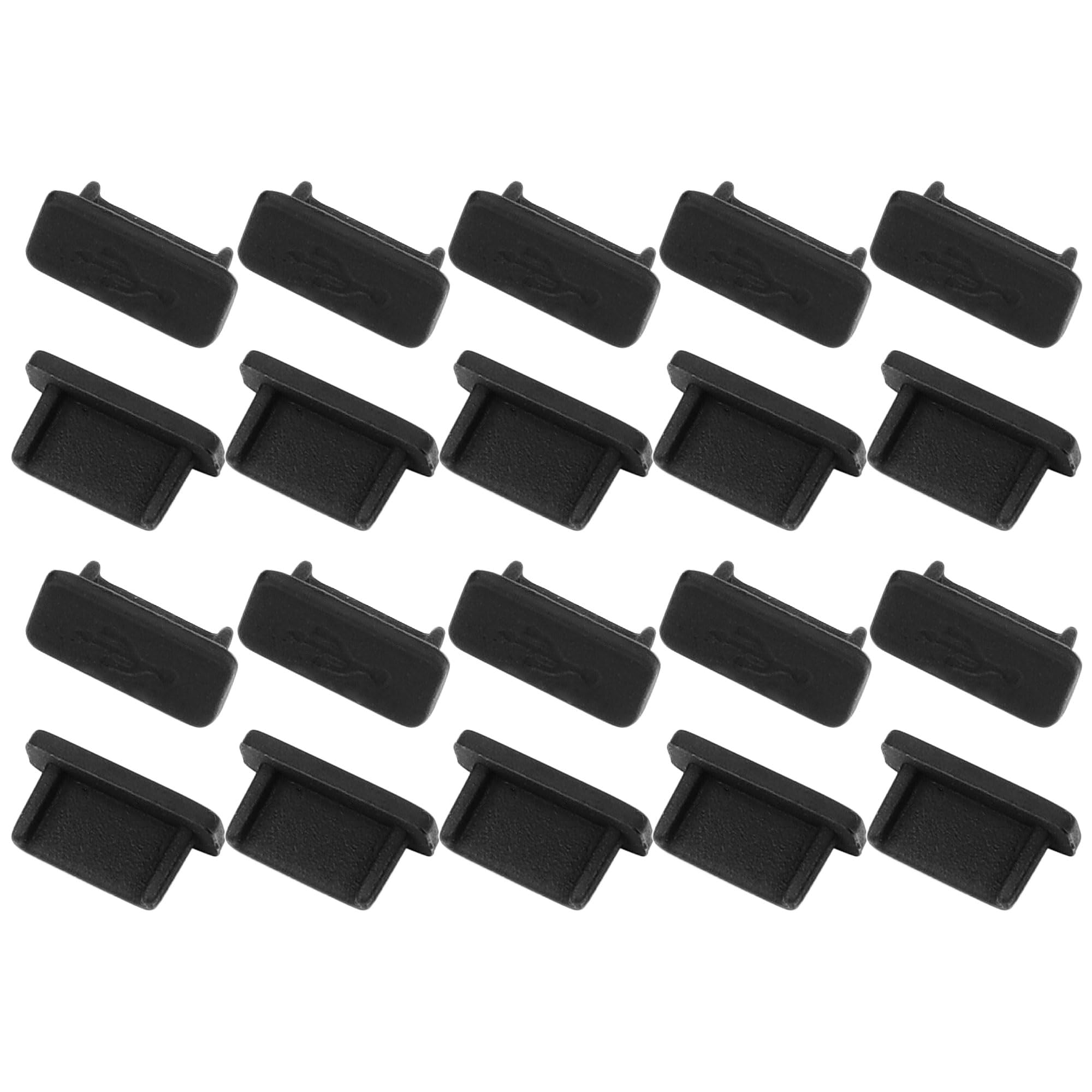 uxcell 20pcs USB Type C Anti Dust Plug, Rubber Dust Cover Cap Protector for Samsung Galaxy s23/s22/s21/s20, Pixel, Type C Androi