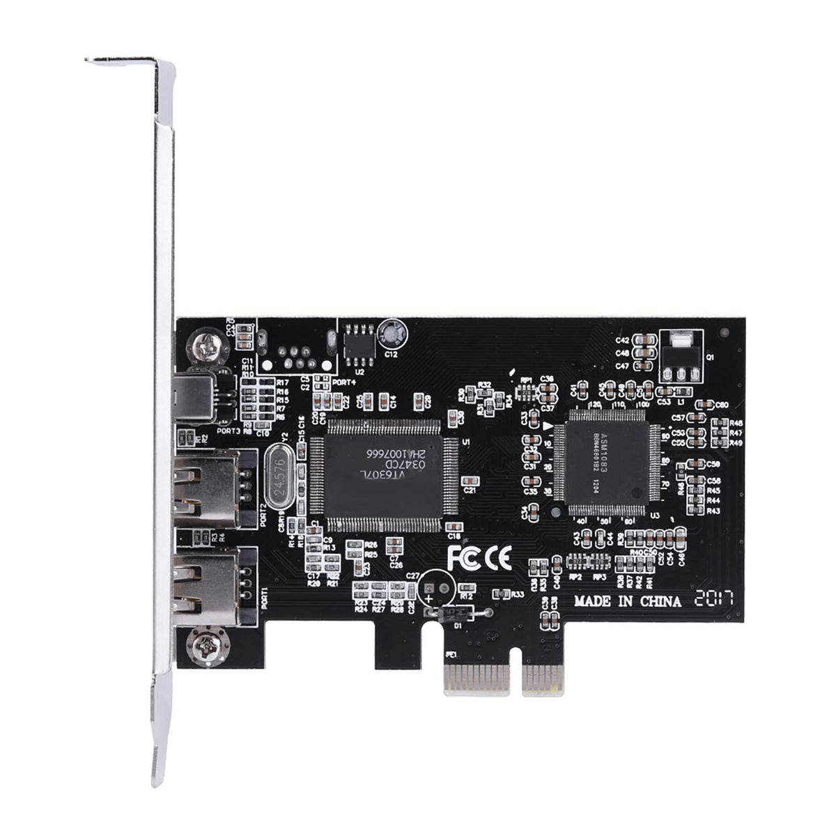 Cuifati Pcie Firewire Card For Windows 10, Ieee 1394 Pci Express Adapter Controller 4 Ports(3 X 6 Pin And 1 X 4 Pin), 1394A Pci-