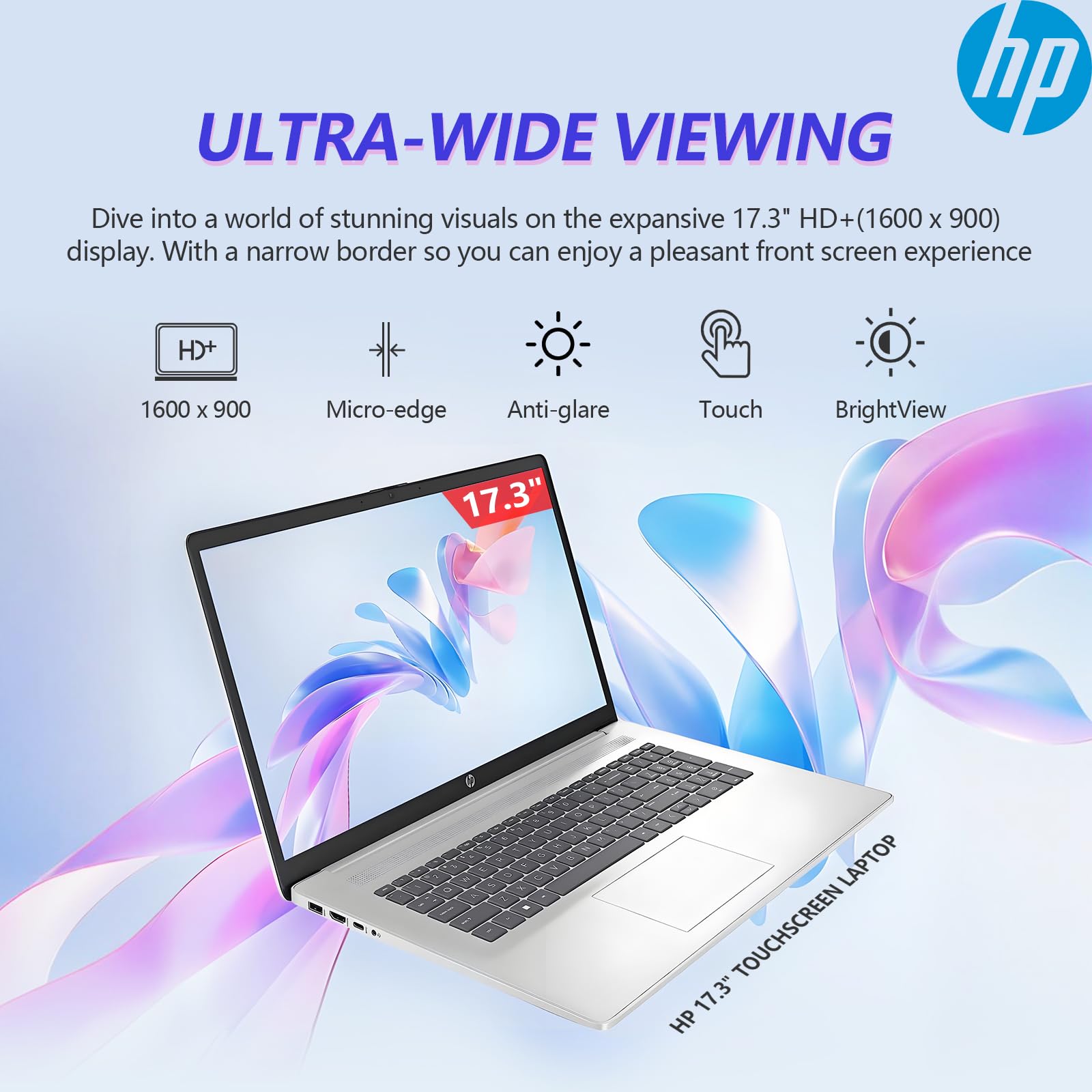 Hp 2025 17 Inch Touchscreen Laptop Computer, 17.3 Hd+ Touch Screen, Intel Core I3 (8-Cores), 8Gb Ram 512Gb Ssd+128Gb Ufs, Window