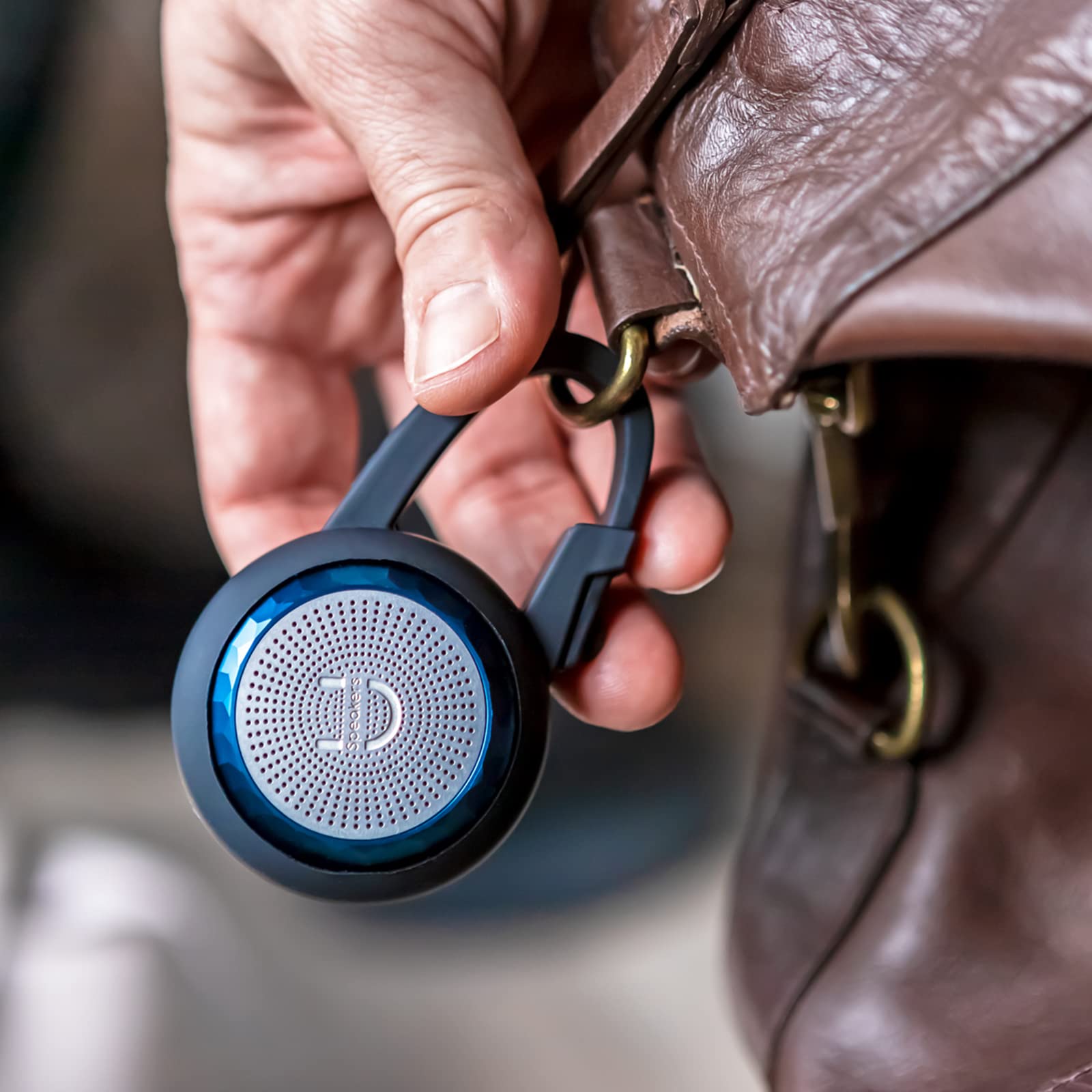 Fashionit Small Clip-On Holder Carabiner Designed To Fit A U Mini Speaker, Portable, Travel-Friendly, Black, Water Resistant, Du