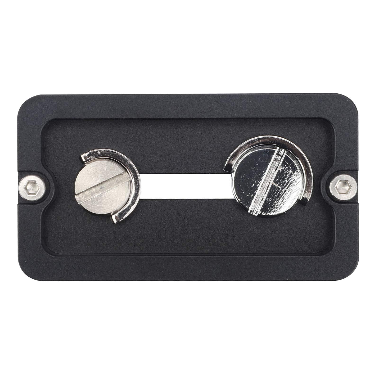 Haoge Qr 70S Tripod Arca Plates 70Mm Universal Arca Swiss Quick Release Plate For Tripod Ball Head With Hand Adjustable Stainless Steel Screw Of 1/4' And 3/8' (New Version)