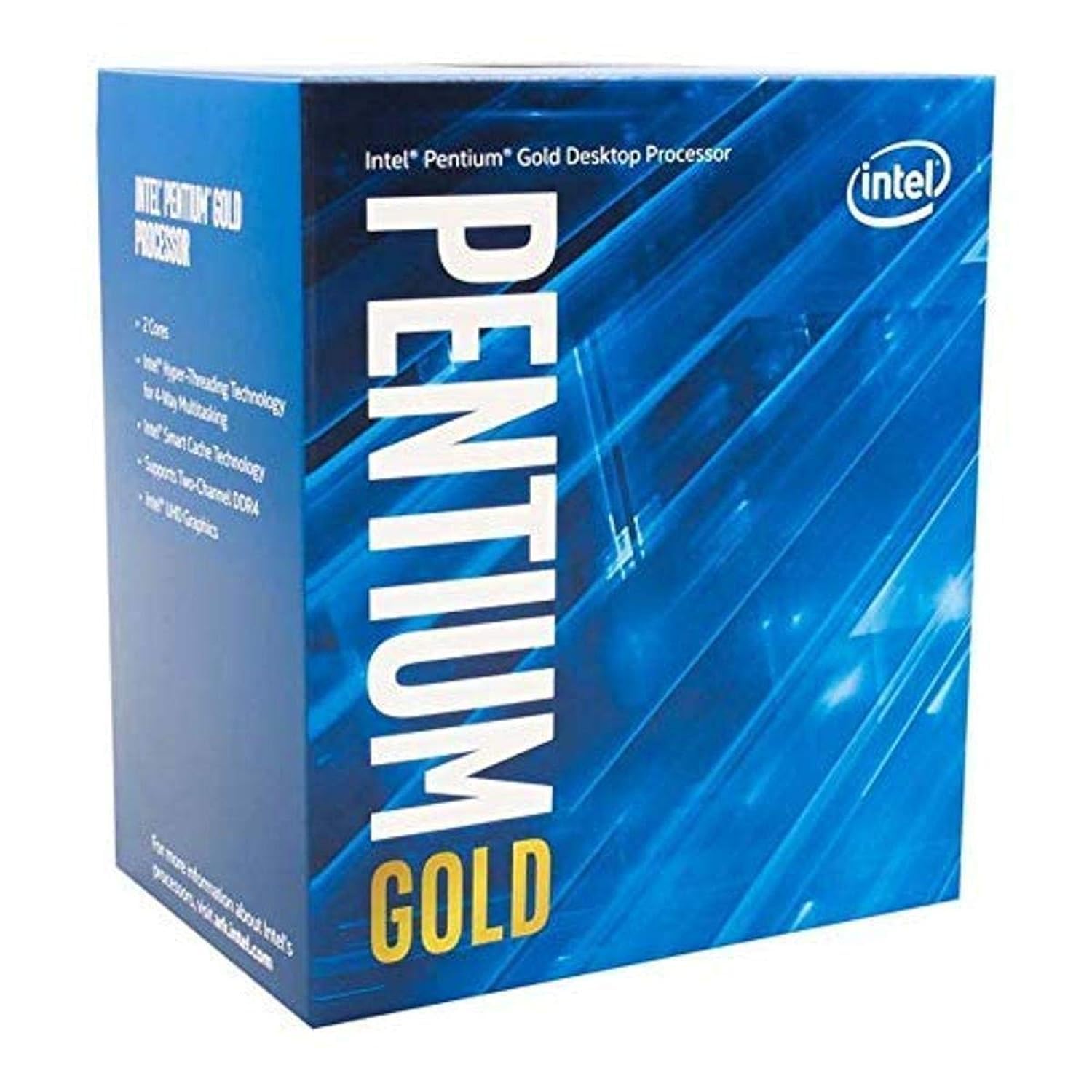 Intel Pentium Gold G-6400 Desktop Processor 2 Cores 4.0 GHz LGA1200 (Intel 400 Series chipset) 58W (BX80701G6400)