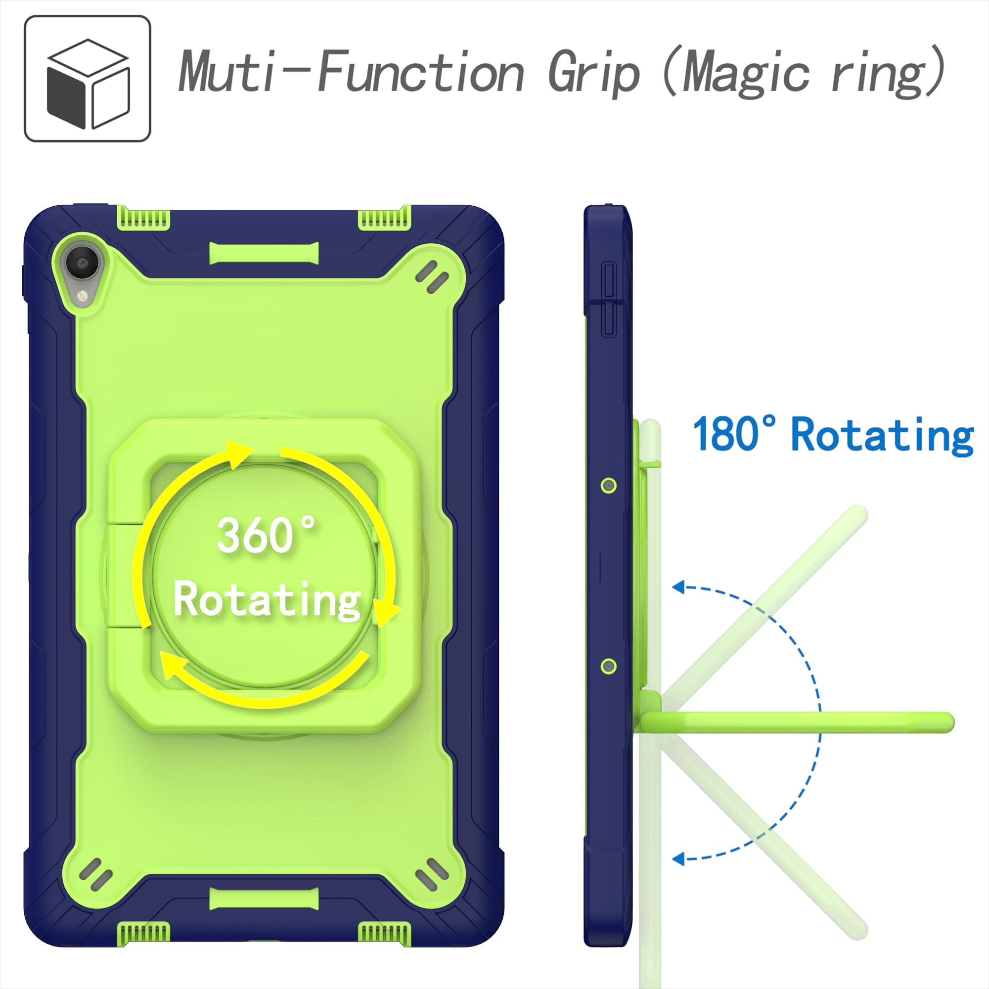 Tda Trading Case For Lenovo Tab P11 / Lenovo P11 Plus 11 Inch Case (Model: Tb J606F Tb J606X Tb J616F) Hybrid Shockproof 360 Rot