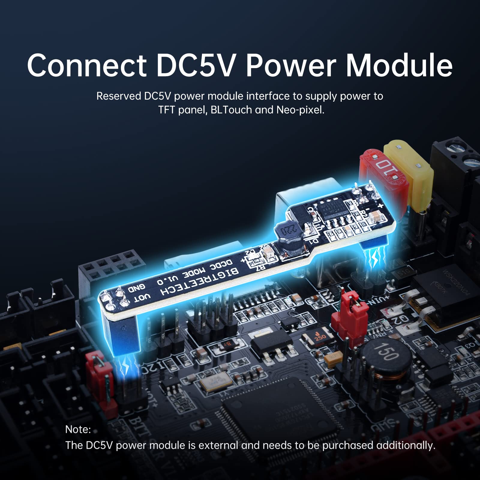 Bigtreetech Skr V1.4 Turbo Control Board 32Bit For 3D Printer Compatible With Tft35 E3 V3.0.1/Tft70 Touch Screen Support Tmc2209