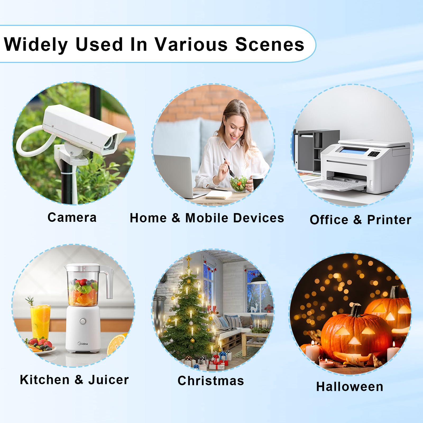 2 Prong Extension Cord 3Ft, 2 Prong Male Female Power Cable For Nema 1 15P To Nema 1 15R Cable Polarity,White