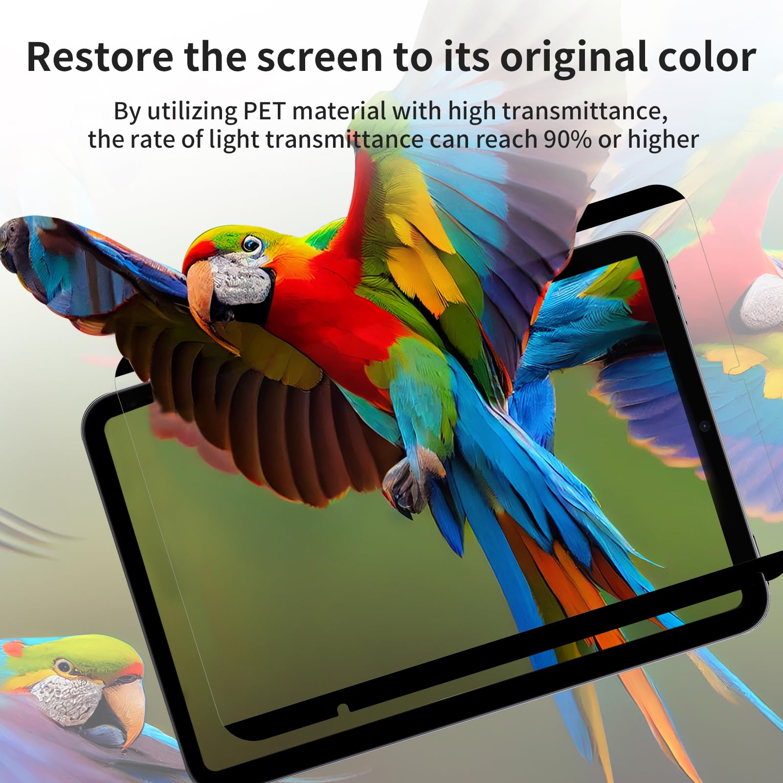 Softamm Paperfeel Magnetic Screen Protector For Ipad Mini 6 (2021) 8.3 Inch, Matte Pet Film For Drawing & Writing Feel Like On P